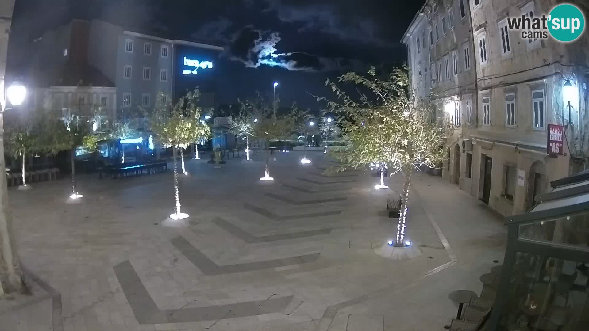 Centro della città di Senj – Piazza Pavlin – Live Cam Dalmazia