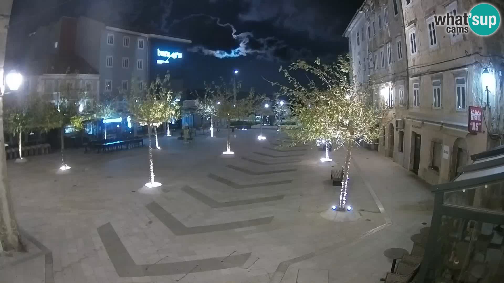 Centro della città di Senj – Piazza Pavlin – Live Cam Dalmazia