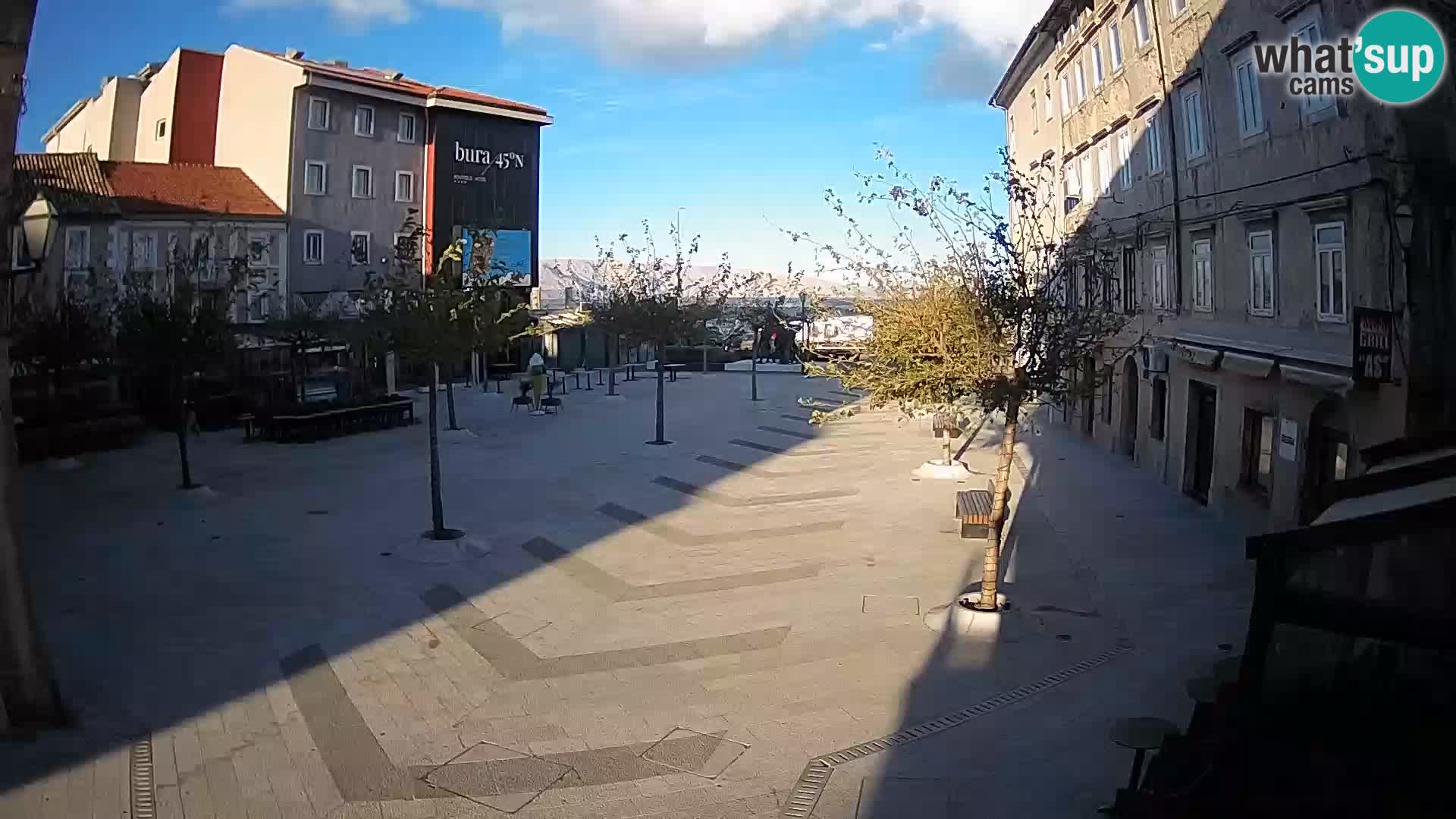 Centro della città di Senj – Piazza Pavlin – Live Cam Dalmazia