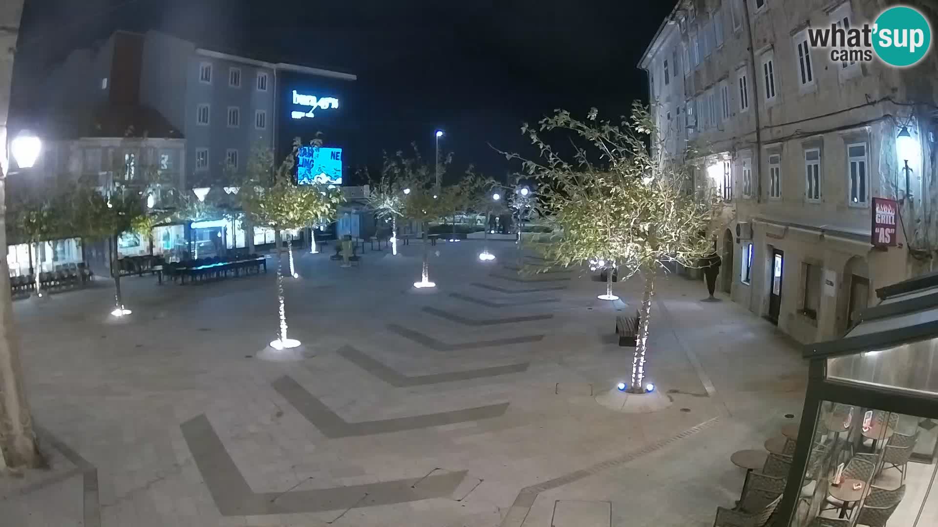 Centro della città di Senj – Piazza Pavlin – Live Cam Dalmazia