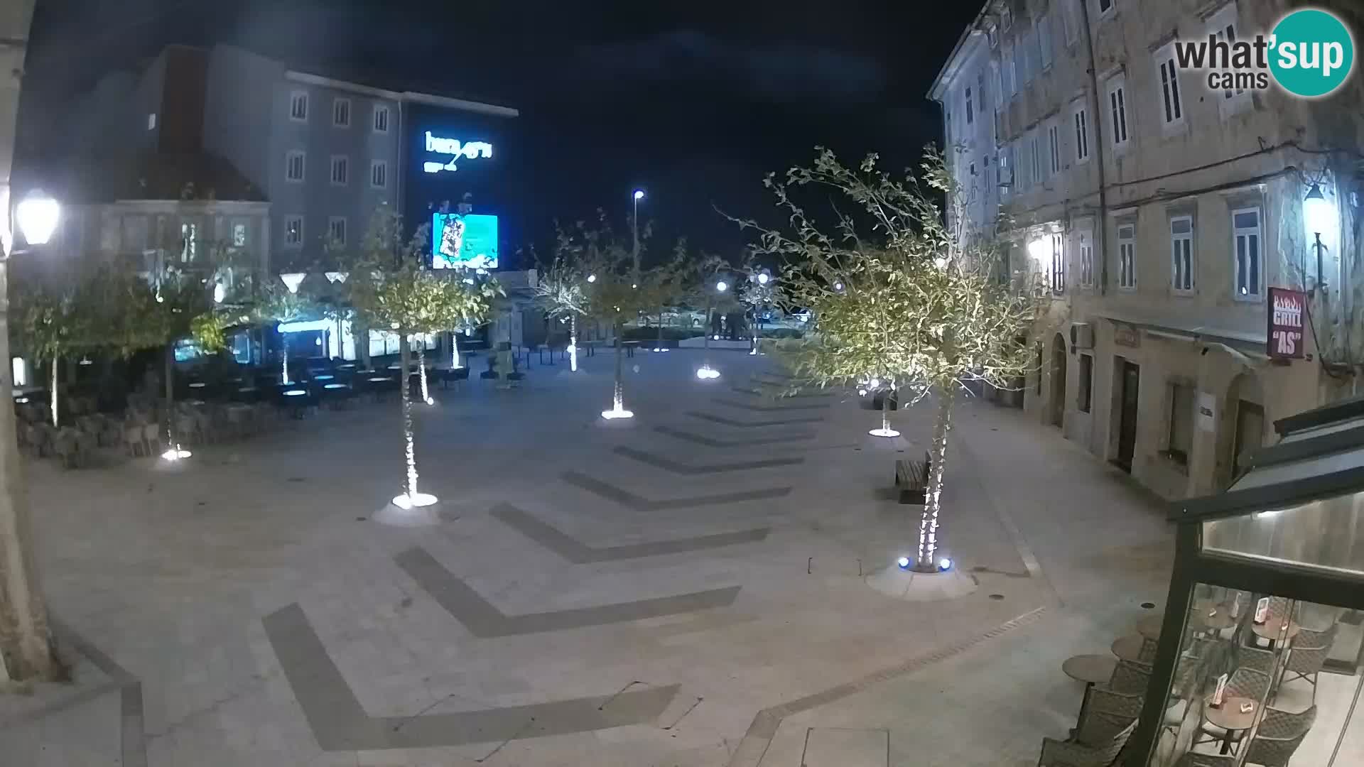 Centro della città di Senj – Piazza Pavlin – Live Cam Dalmazia