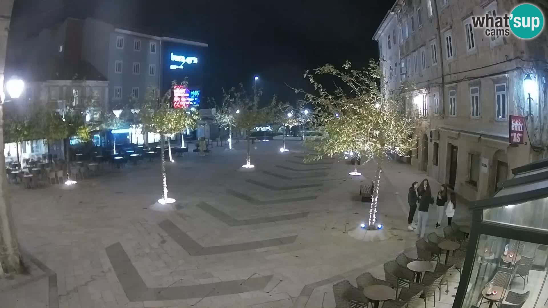 Centre de la ville de Senj – Place Pavlin – Live Cam Dalmatie