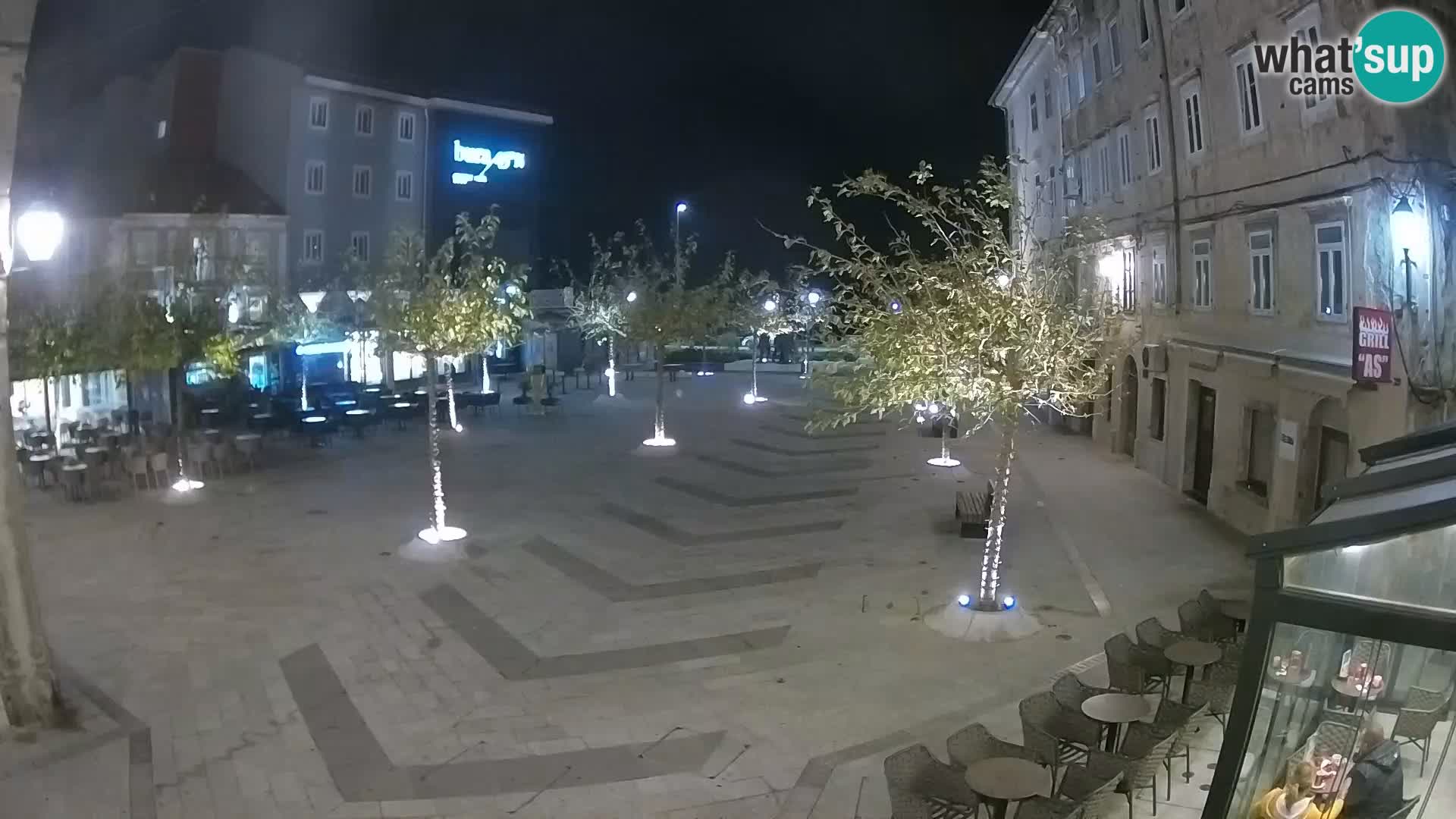 Centre de la ville de Senj – Place Pavlin – Live Cam Dalmatie