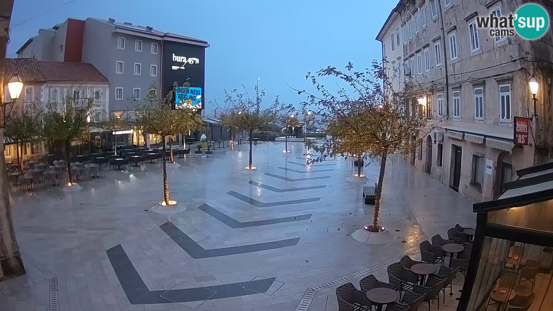 Centre de la ville de Senj – Place Pavlin – Live Cam Dalmatie