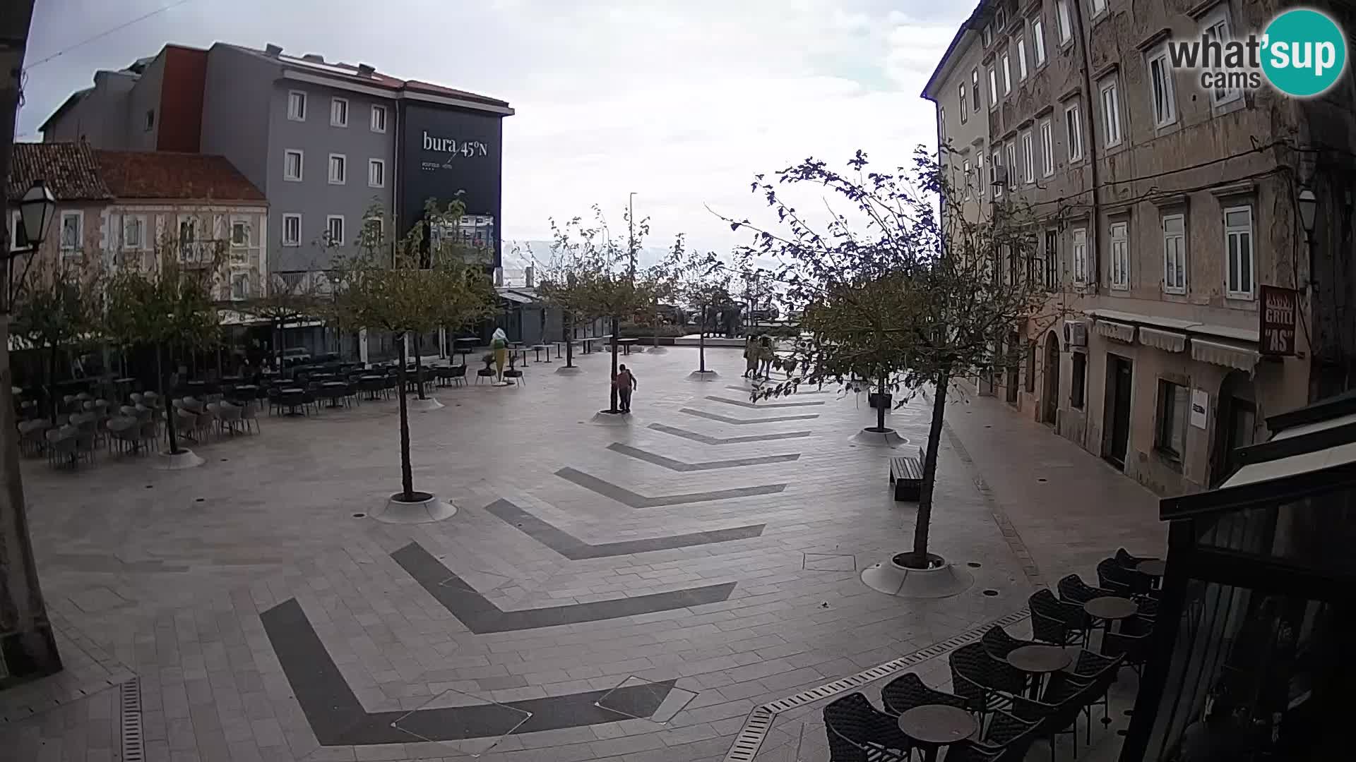 Centro della città di Senj – Piazza Pavlin – Live Cam Dalmazia