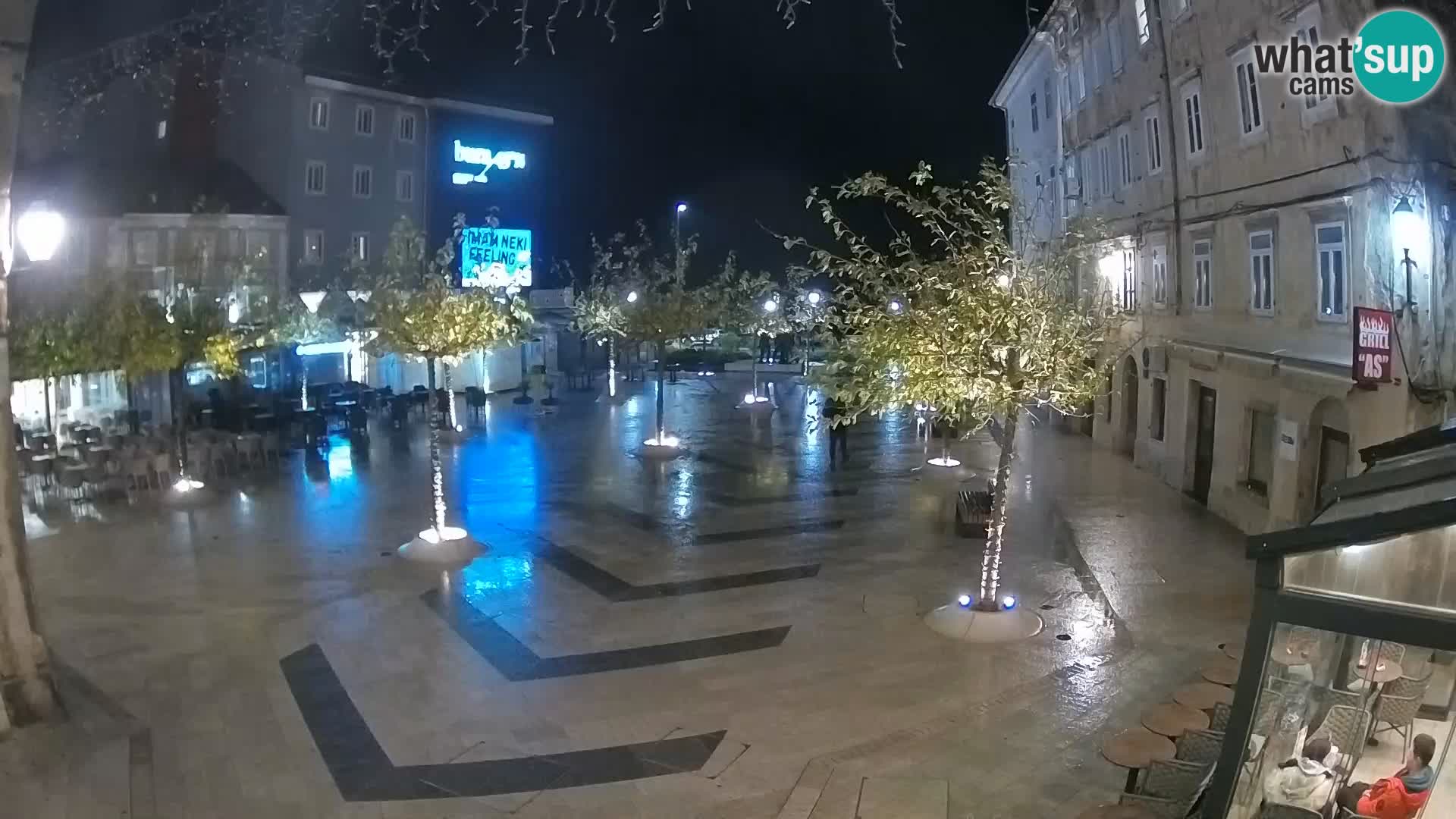 Centro della città di Senj – Piazza Pavlin – Live Cam Dalmazia