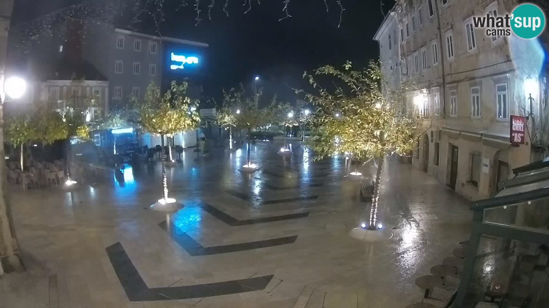 Centro della città di Senj – Piazza Pavlin – Live Cam Dalmazia