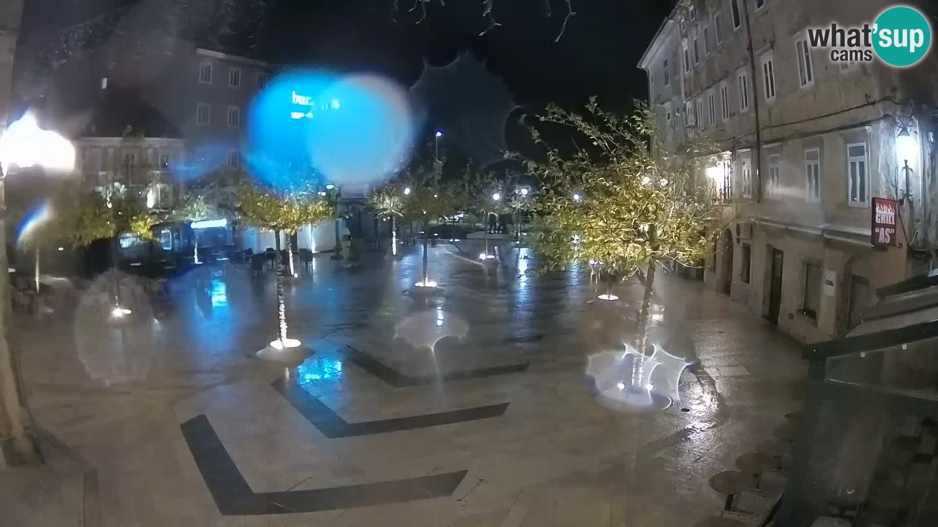 Centro de la ciudad de Senj – plaza Pavlin – Live Cam Dalmacia