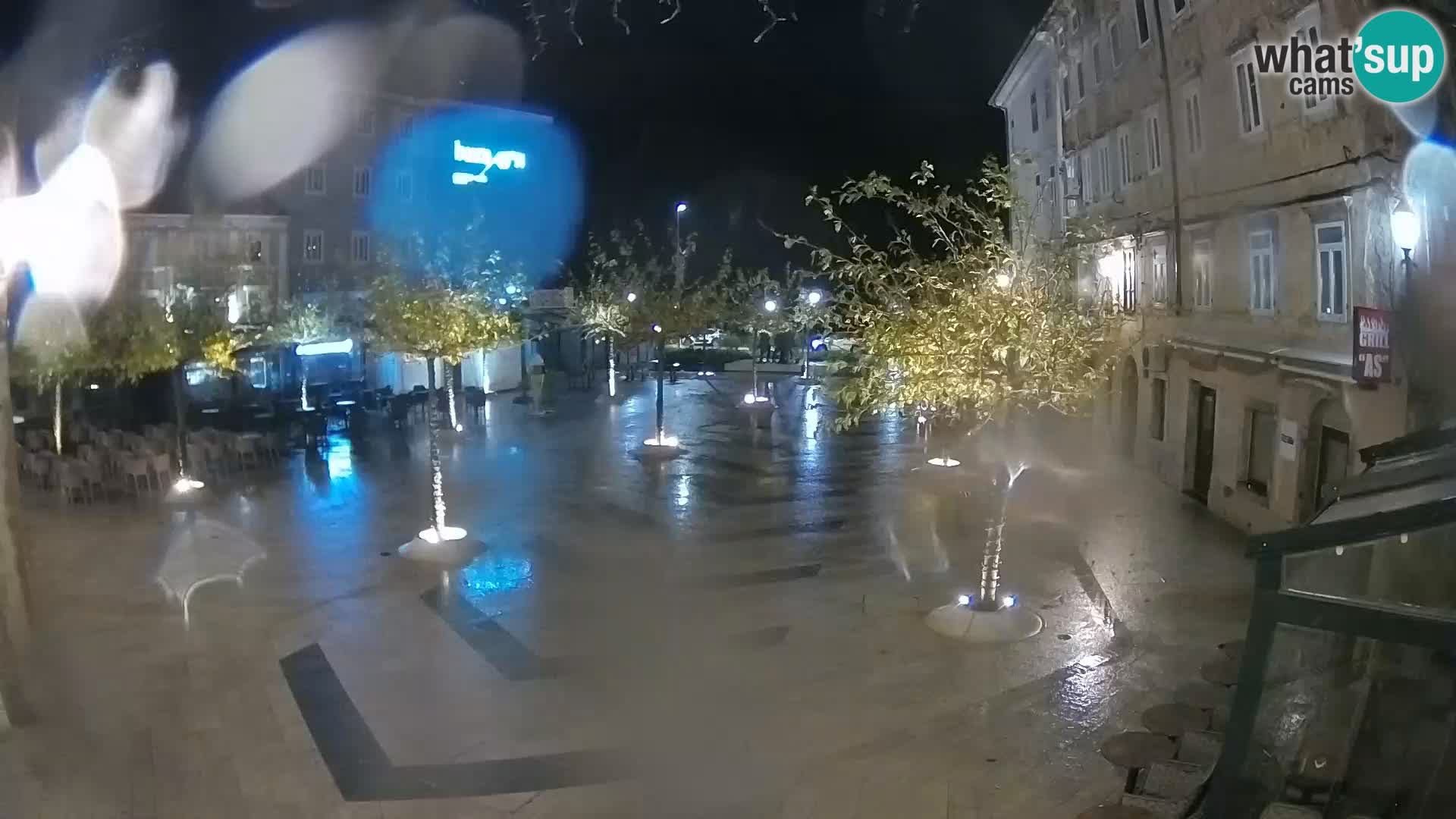 Centro de la ciudad de Senj – plaza Pavlin – Live Cam Dalmacia