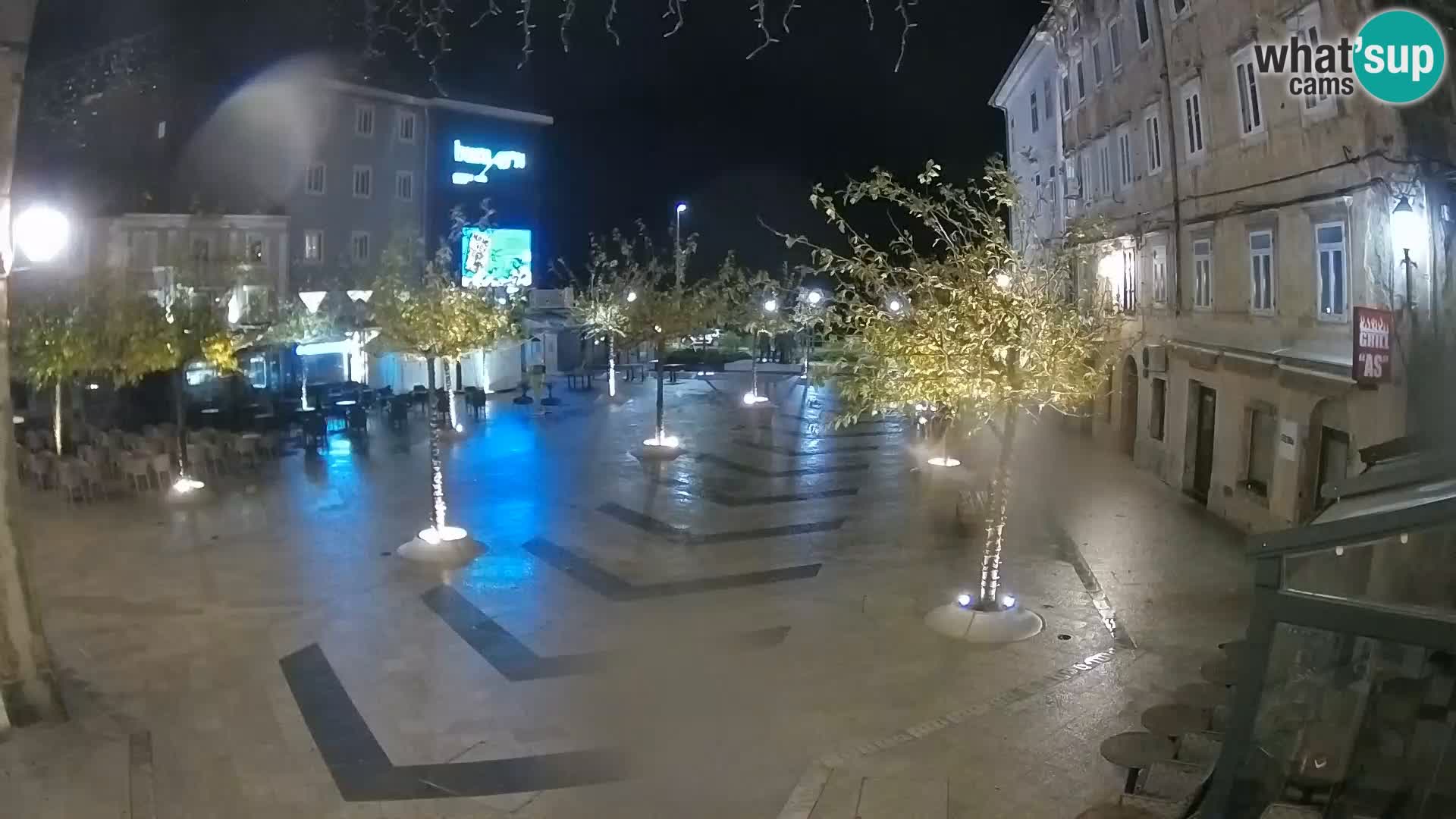 Centro de la ciudad de Senj – plaza Pavlin – Live Cam Dalmacia