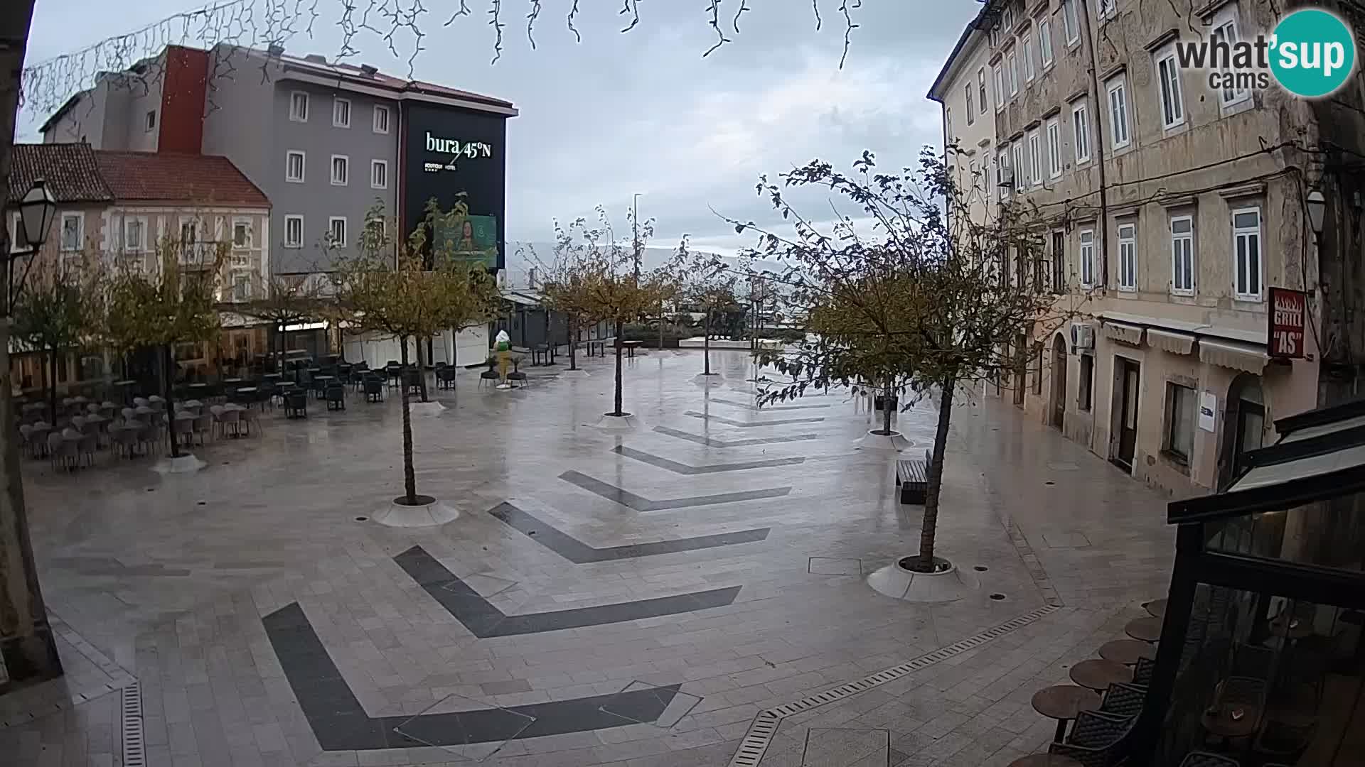 Centro della città di Senj – Piazza Pavlin – Live Cam Dalmazia