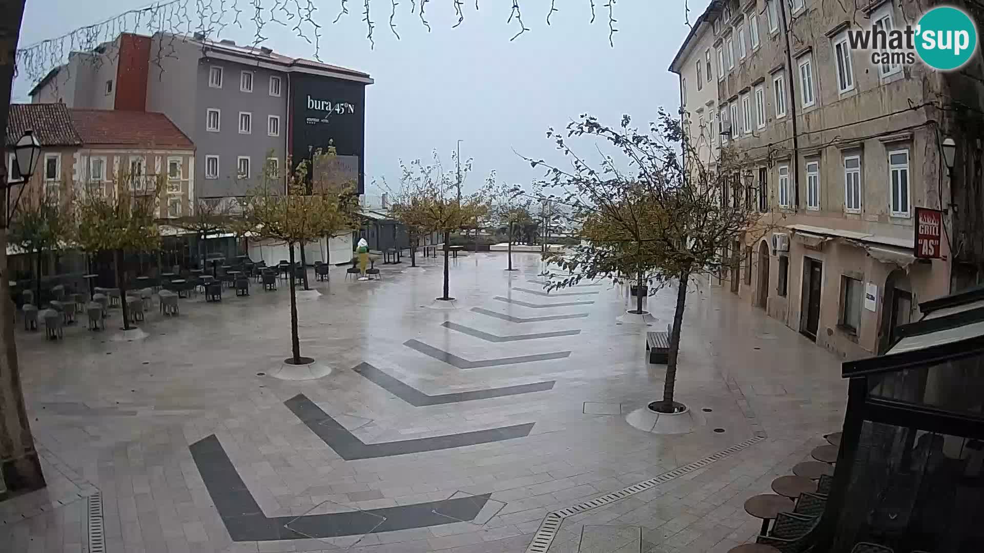 Centro della città di Senj – Piazza Pavlin – Live Cam Dalmazia