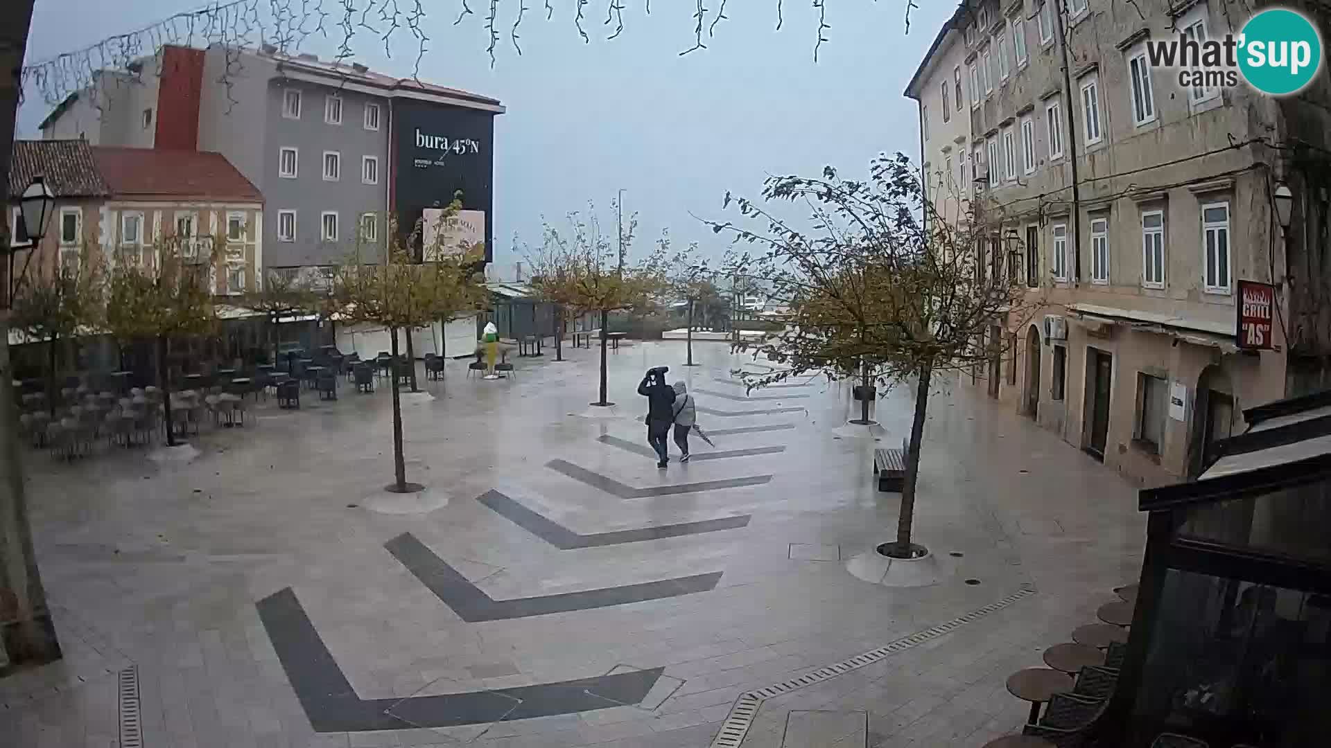 Centro della città di Senj – Piazza Pavlin – Live Cam Dalmazia