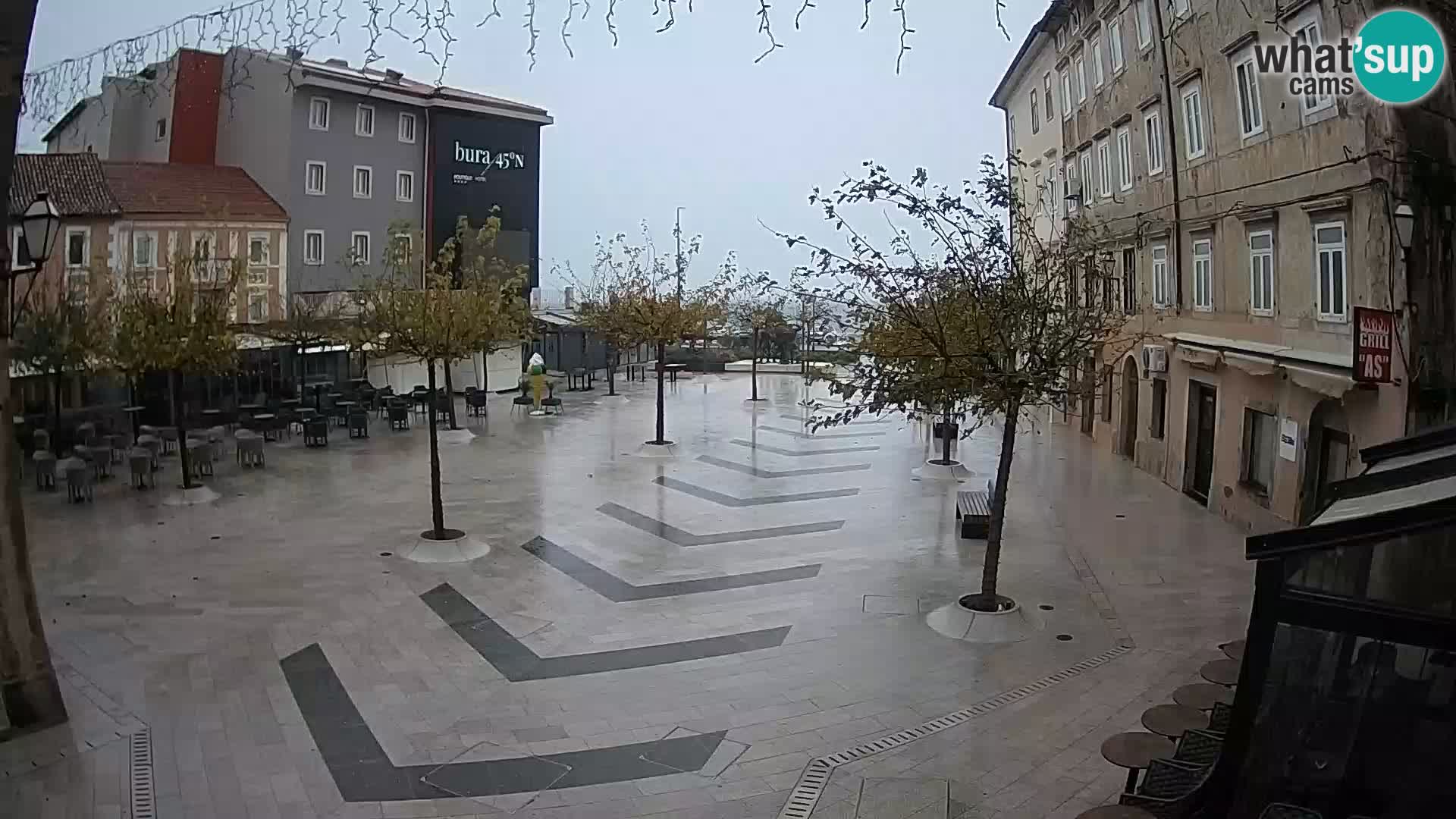 Centro della città di Senj – Piazza Pavlin – Live Cam Dalmazia