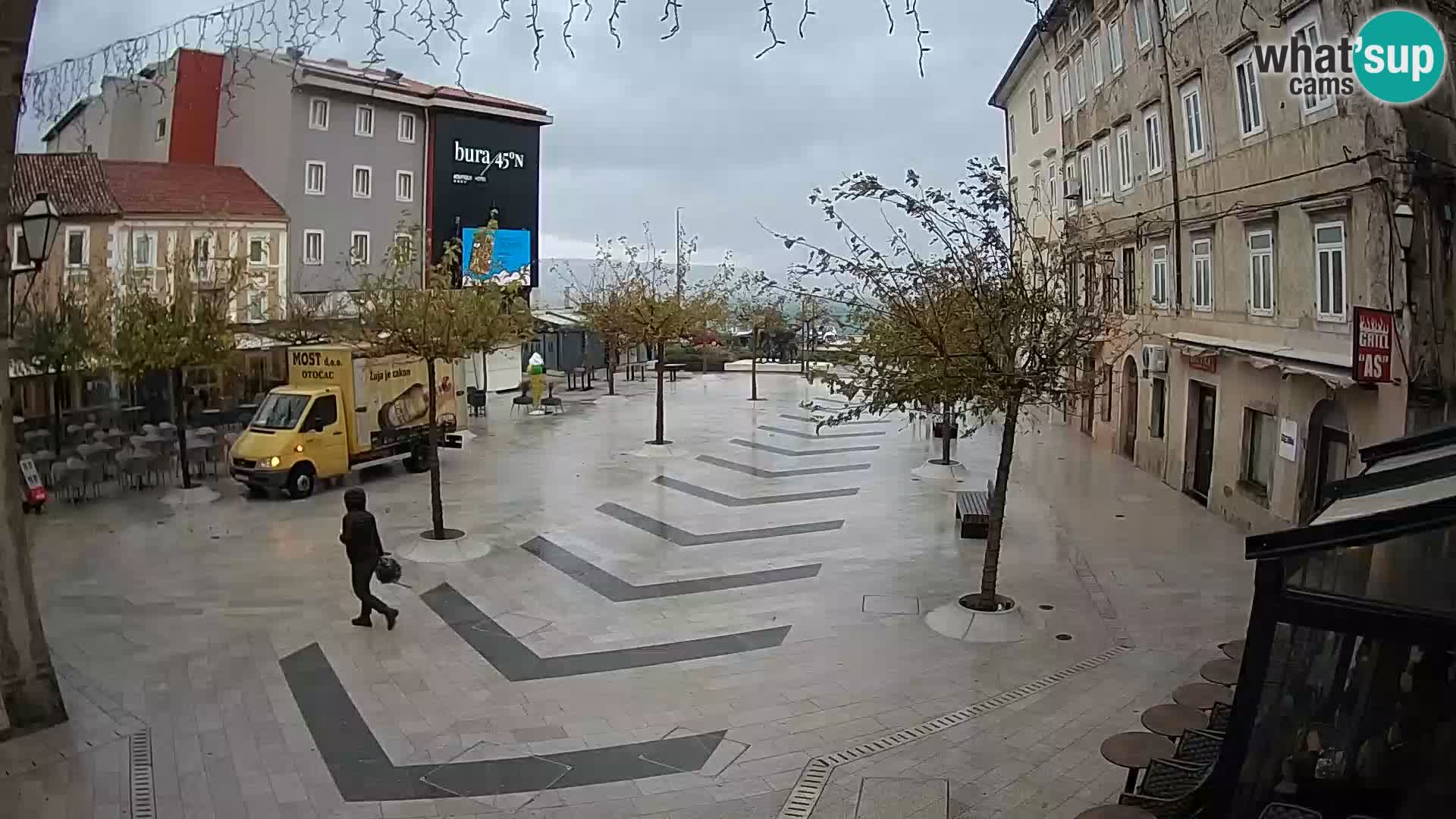 Centro della città di Senj – Piazza Pavlin – Live Cam Dalmazia