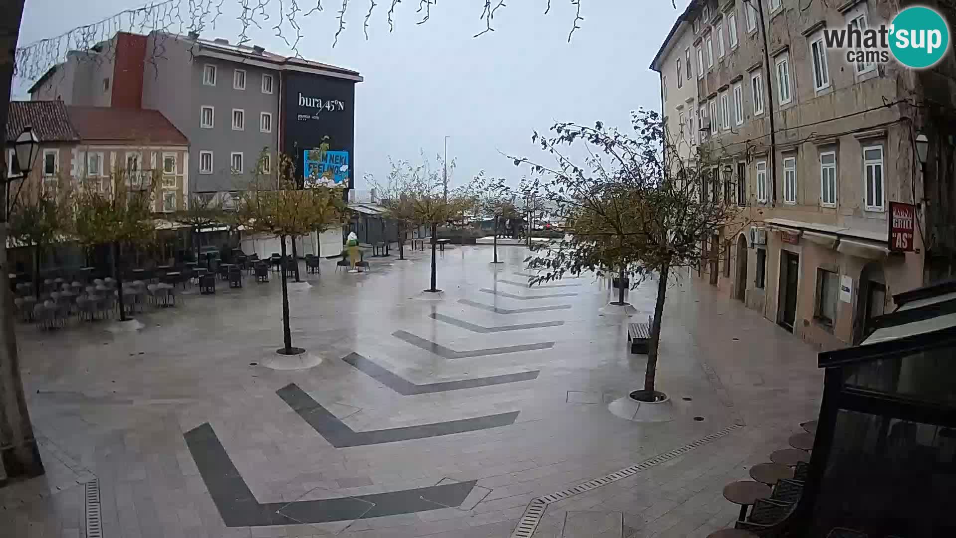 Centro della città di Senj – Piazza Pavlin – Live Cam Dalmazia