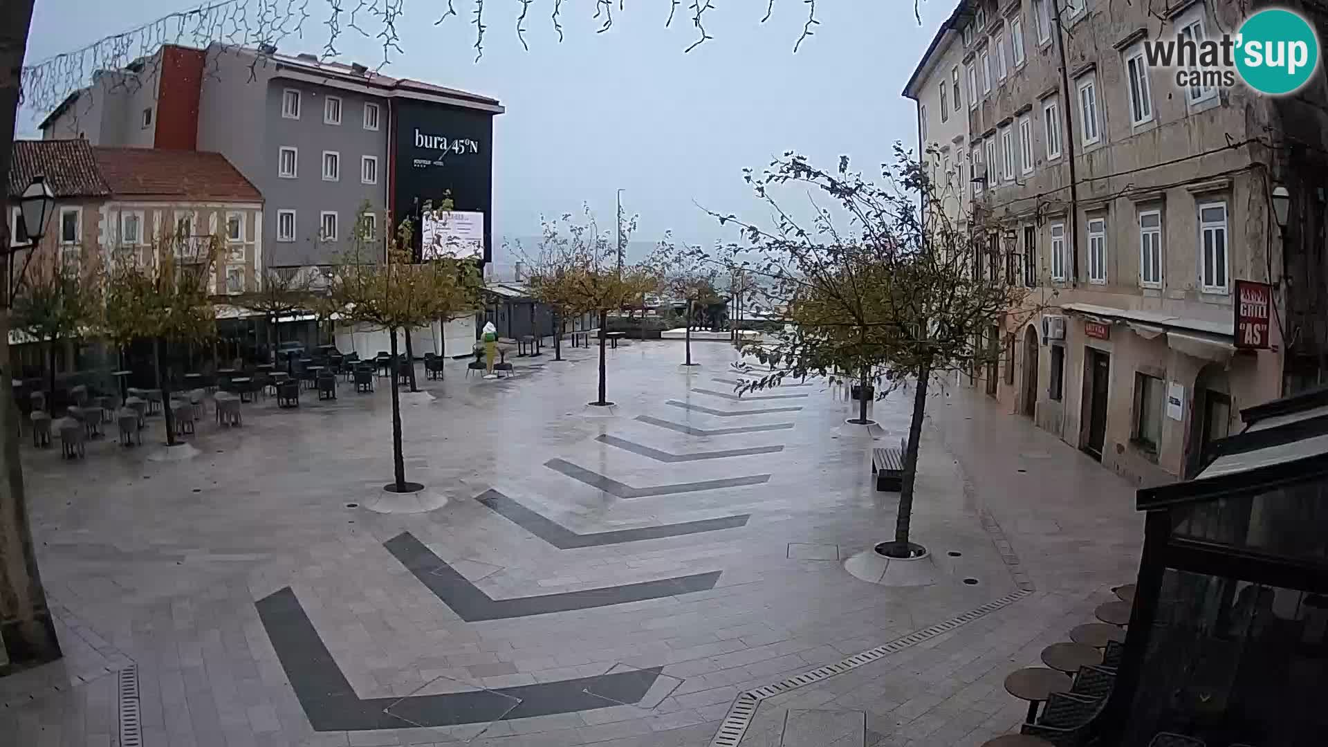 Centro della città di Senj – Piazza Pavlin – Live Cam Dalmazia