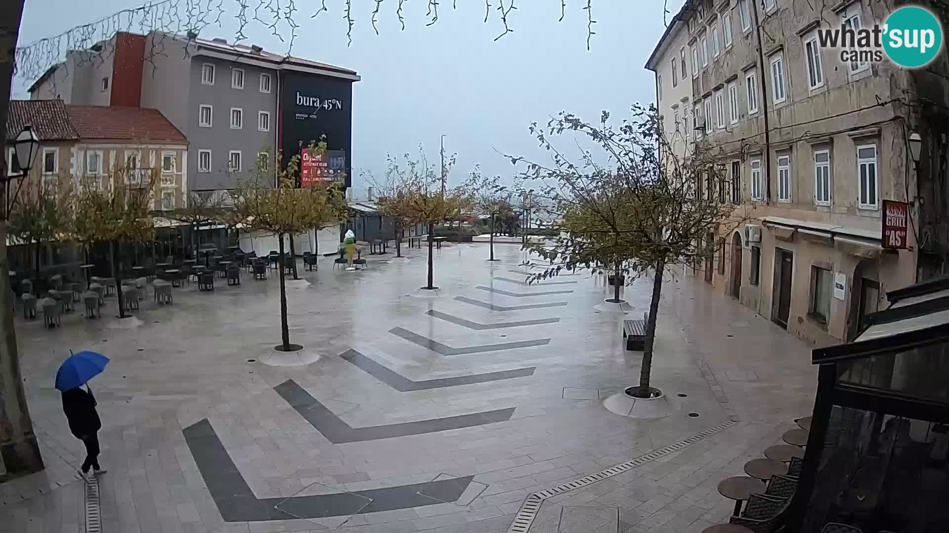 Center mesta Senj – Pavlinski trg – spletne kamere Dalmacija