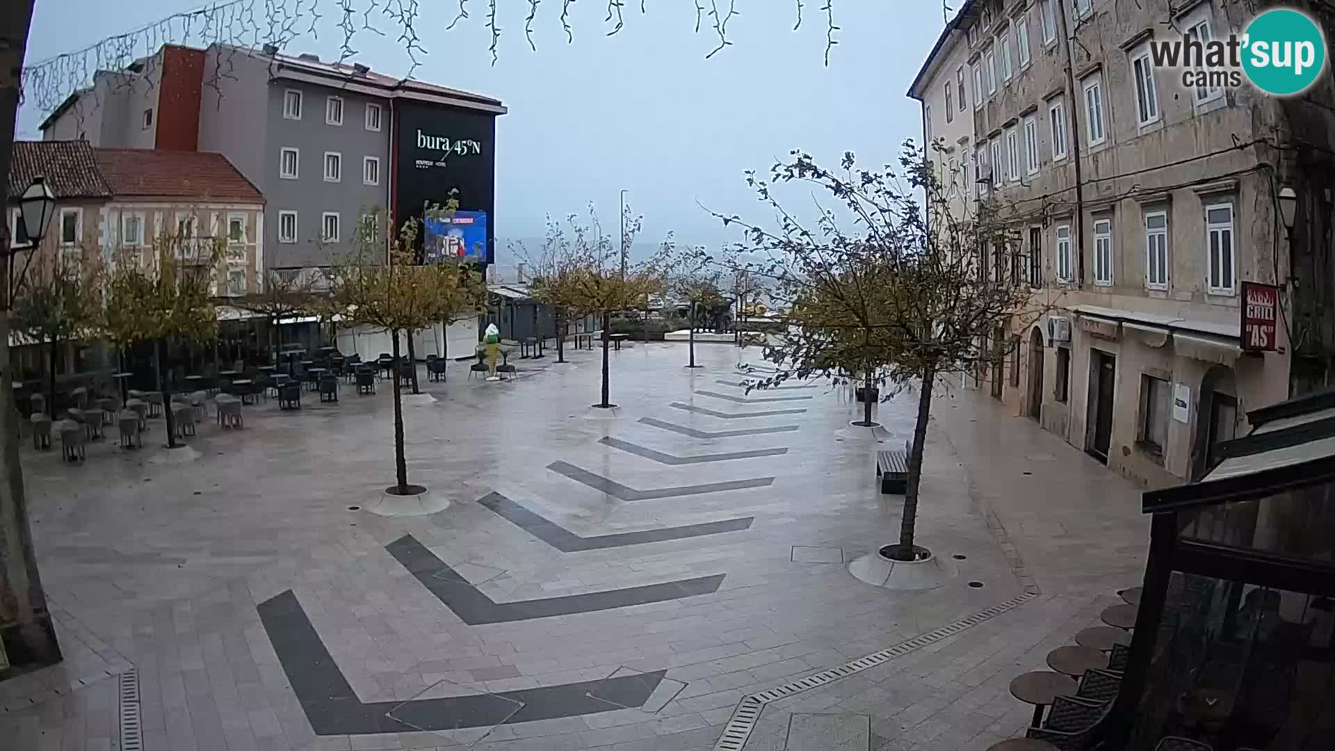 Centro della città di Senj – Piazza Pavlin – Live Cam Dalmazia