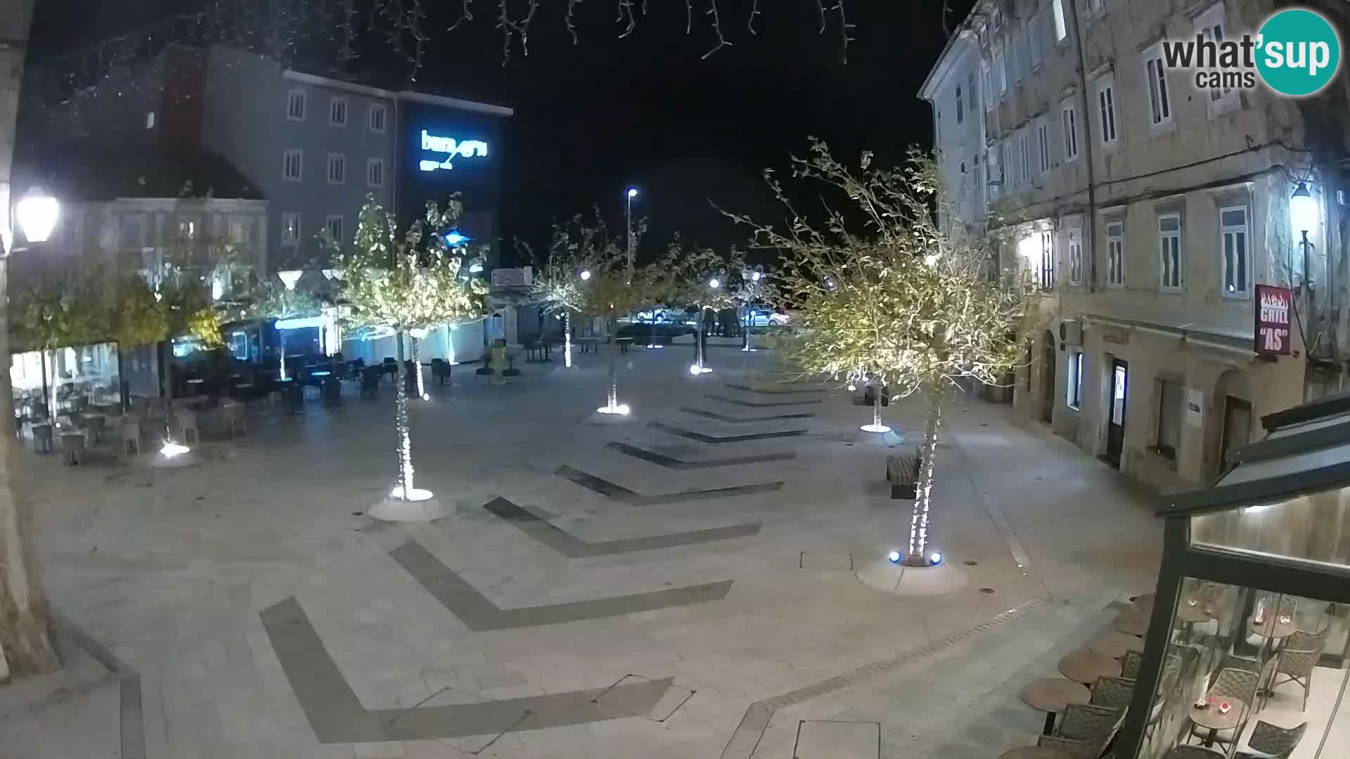 Centro de la ciudad de Senj – plaza Pavlin – Live Cam Dalmacia