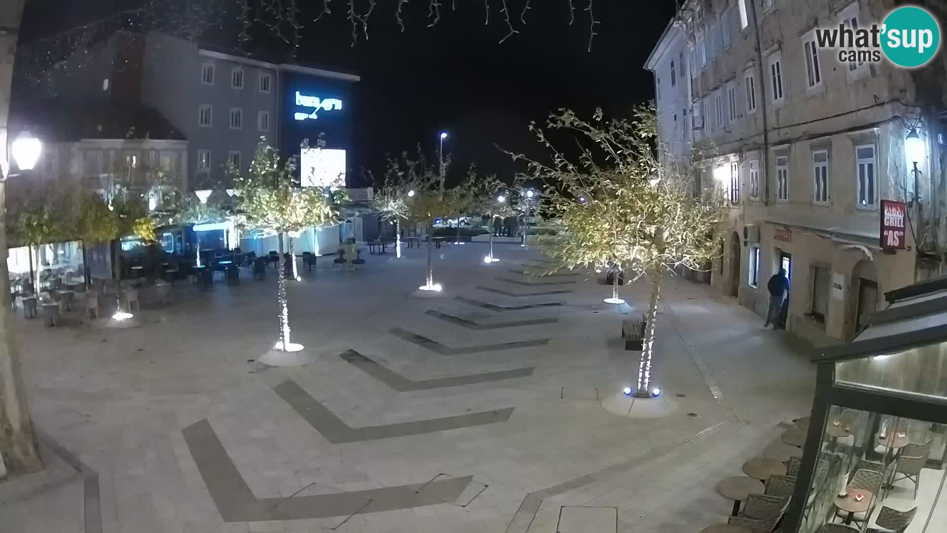 Centro de la ciudad de Senj – plaza Pavlin – Live Cam Dalmacia