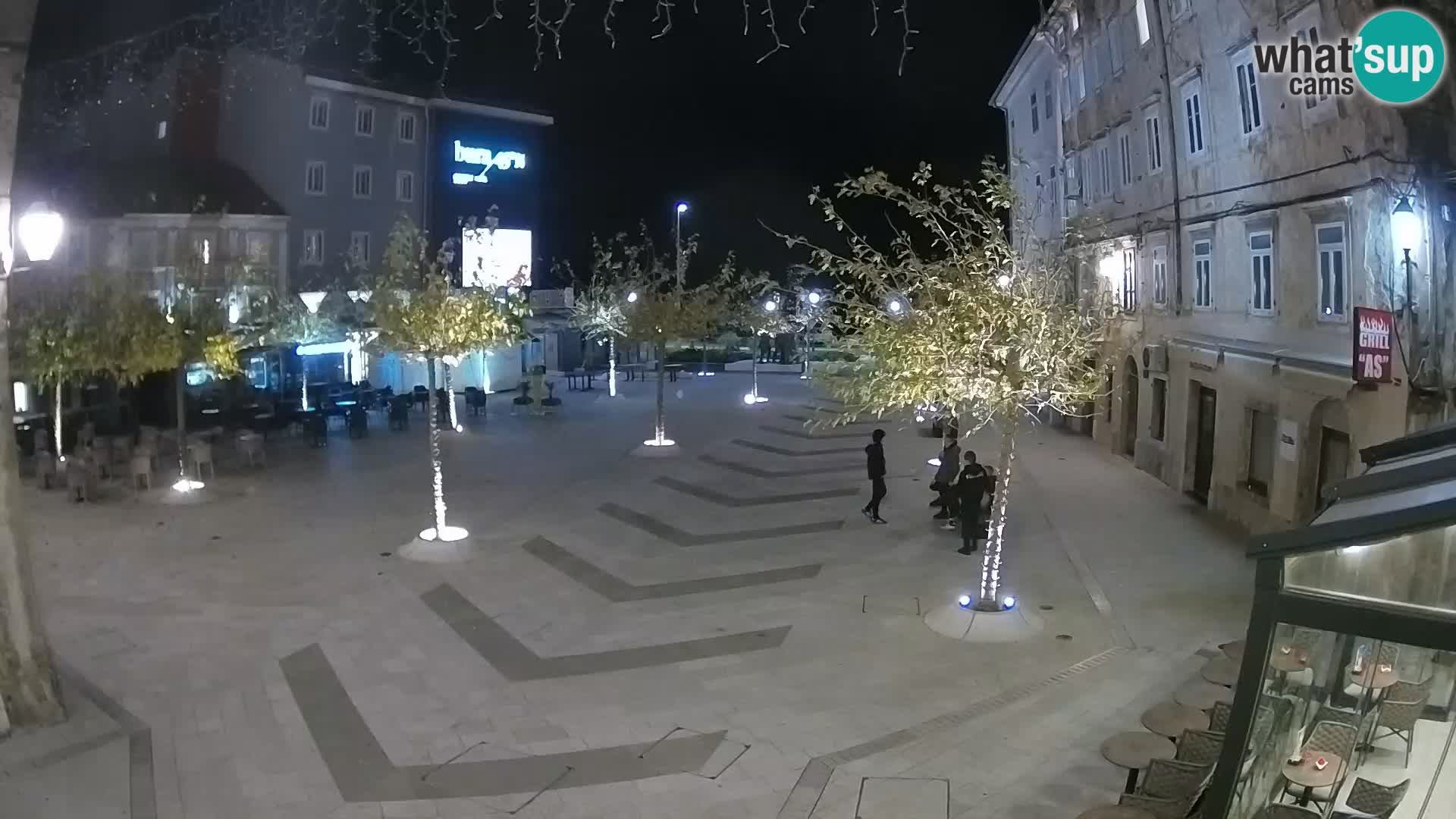 Centro della città di Senj – Piazza Pavlin – Live Cam Dalmazia