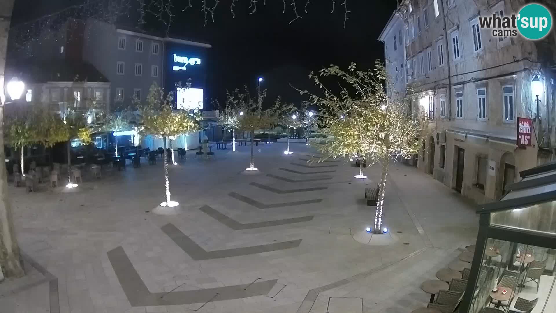 Centro della città di Senj – Piazza Pavlin – Live Cam Dalmazia