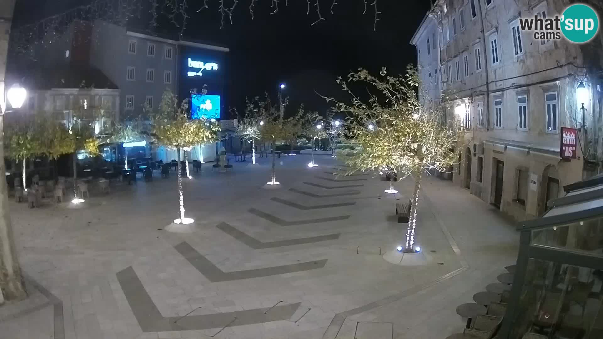 Centro della città di Senj – Piazza Pavlin – Live Cam Dalmazia