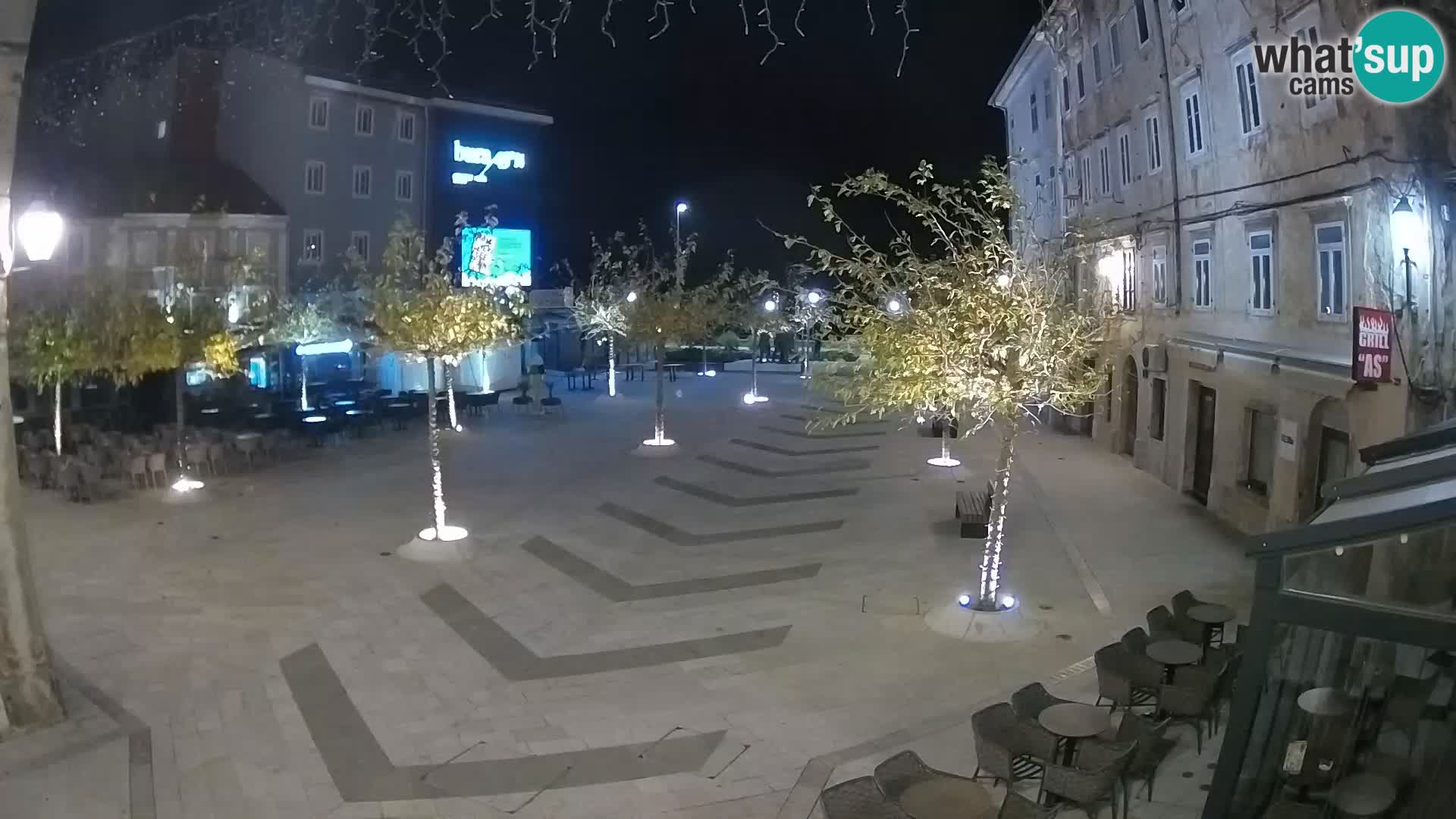 Centro della città di Senj – Piazza Pavlin – Live Cam Dalmazia