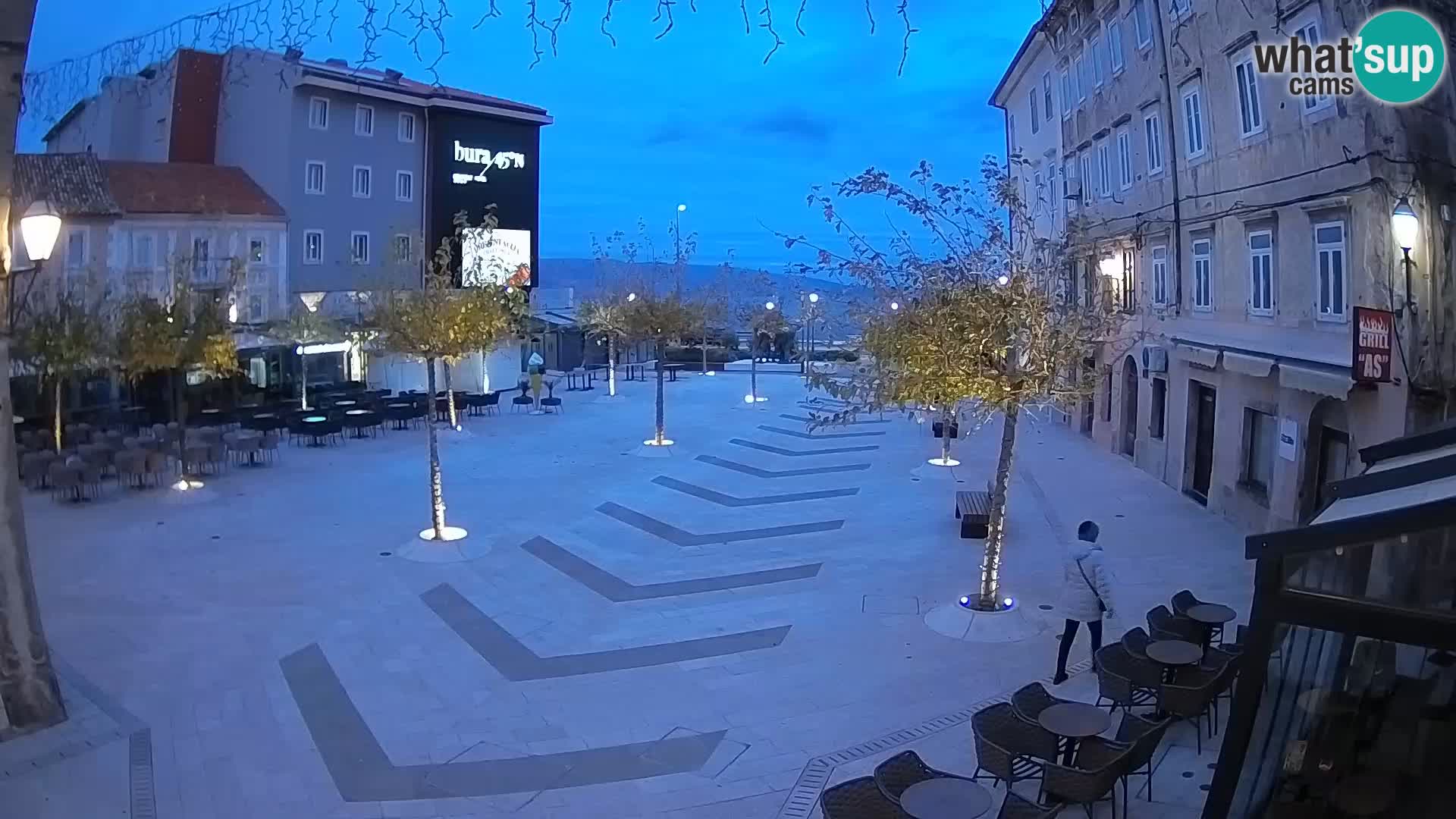 Centro della città di Senj – Piazza Pavlin – Live Cam Dalmazia