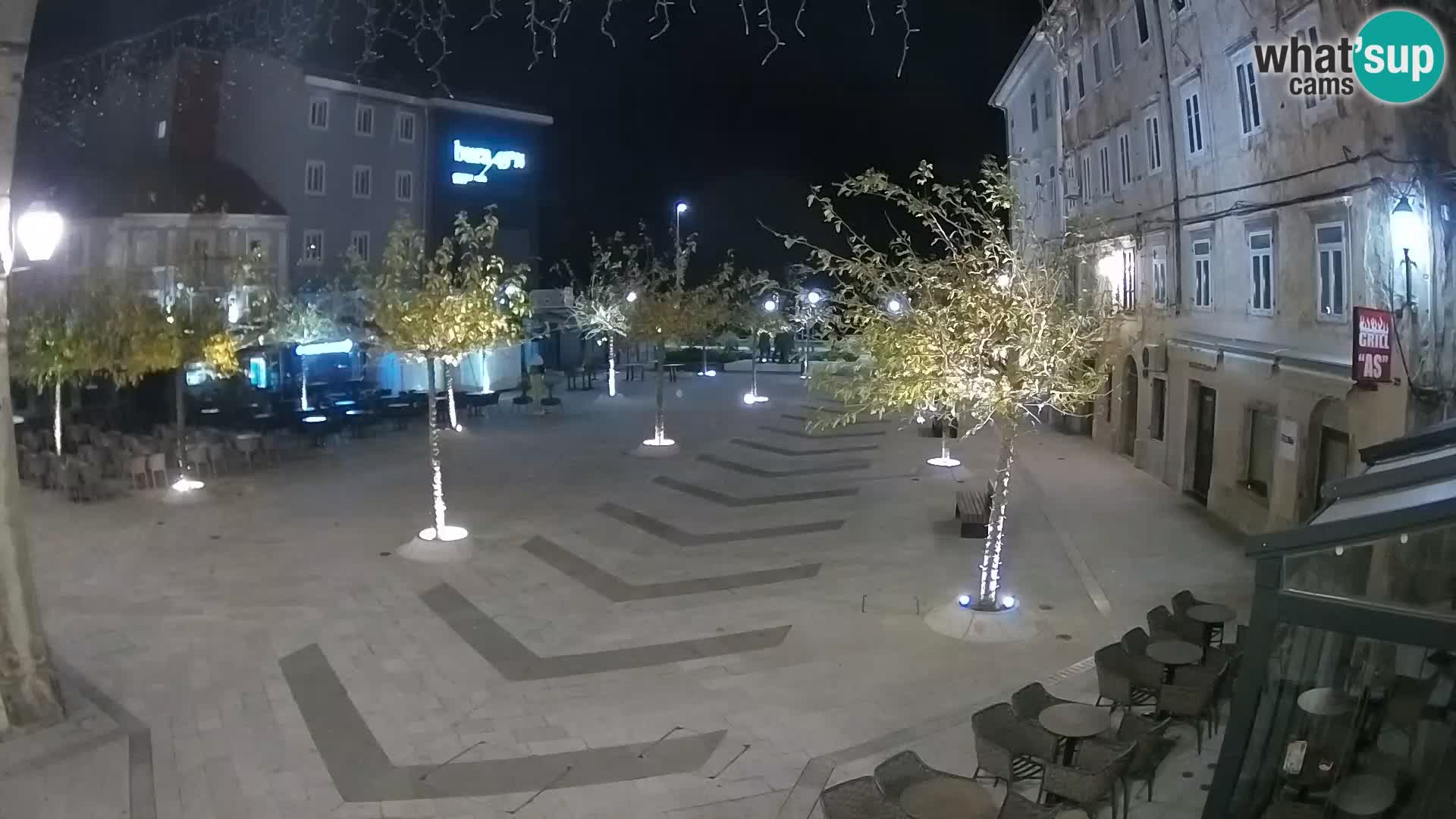 Centro della città di Senj – Piazza Pavlin – Live Cam Dalmazia