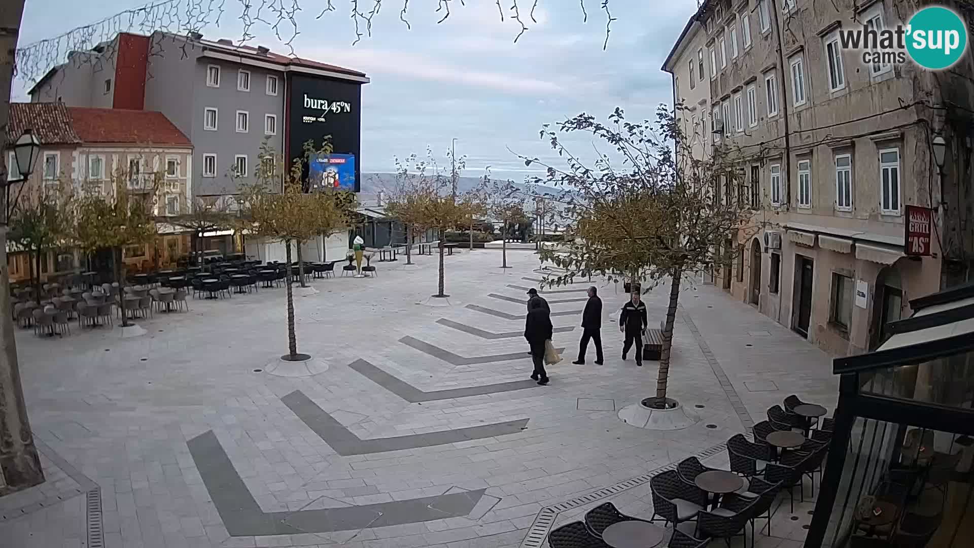 Centro della città di Senj – Piazza Pavlin – Live Cam Dalmazia