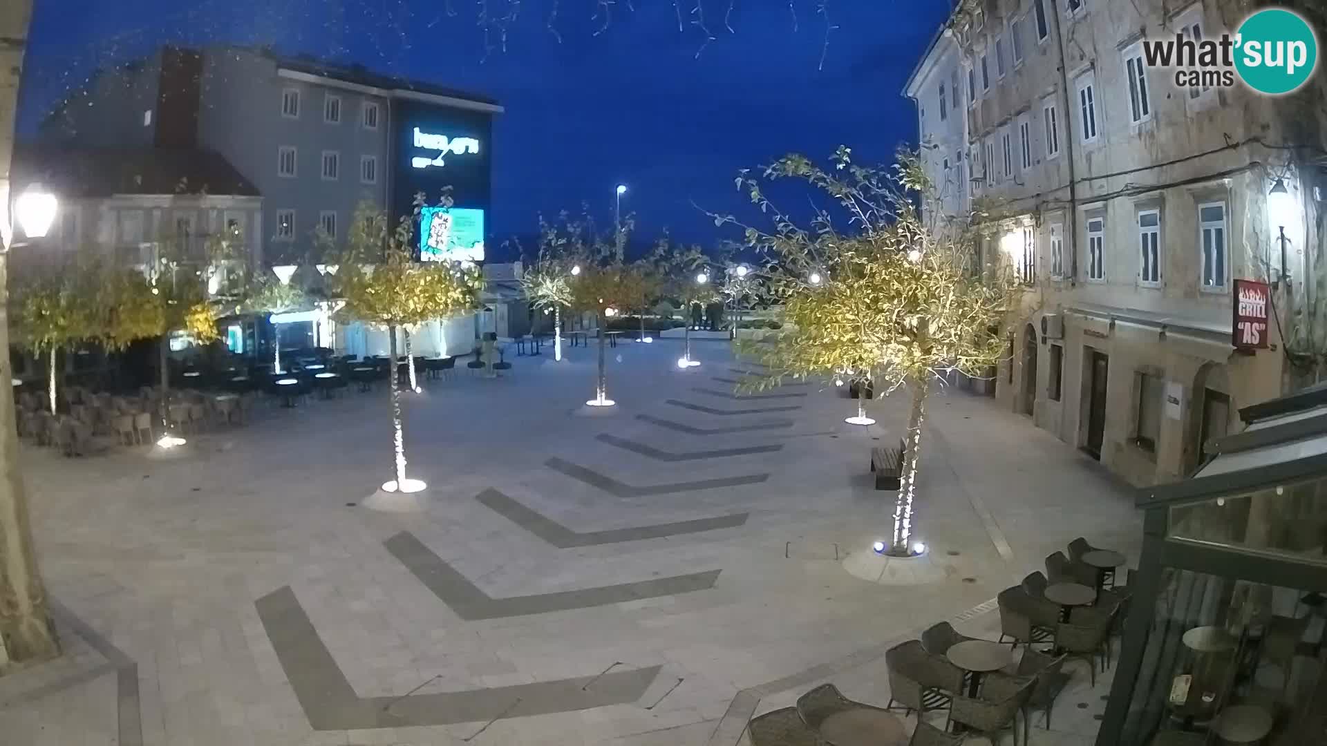 Centro della città di Senj – Piazza Pavlin – Live Cam Dalmazia