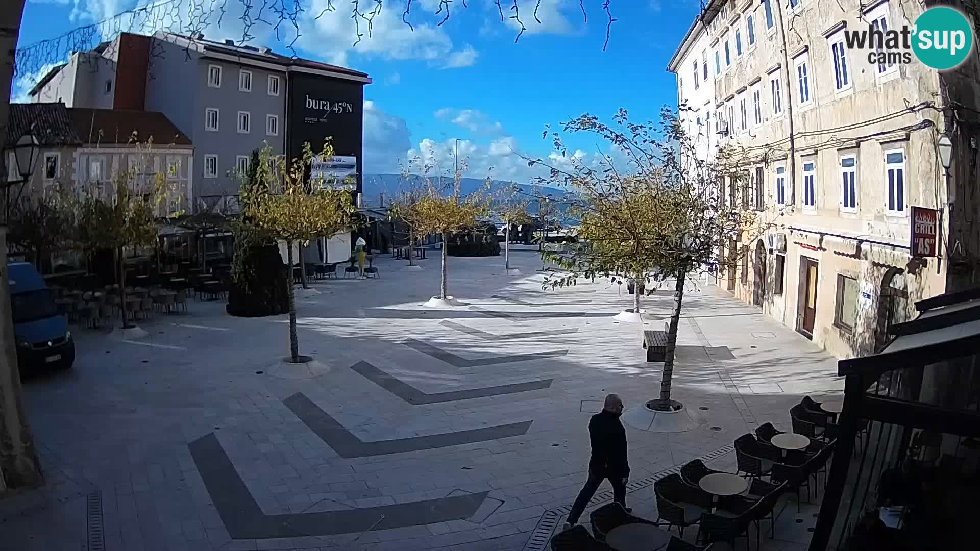 Center mesta Senj – Pavlinski trg – spletne kamere Dalmacija