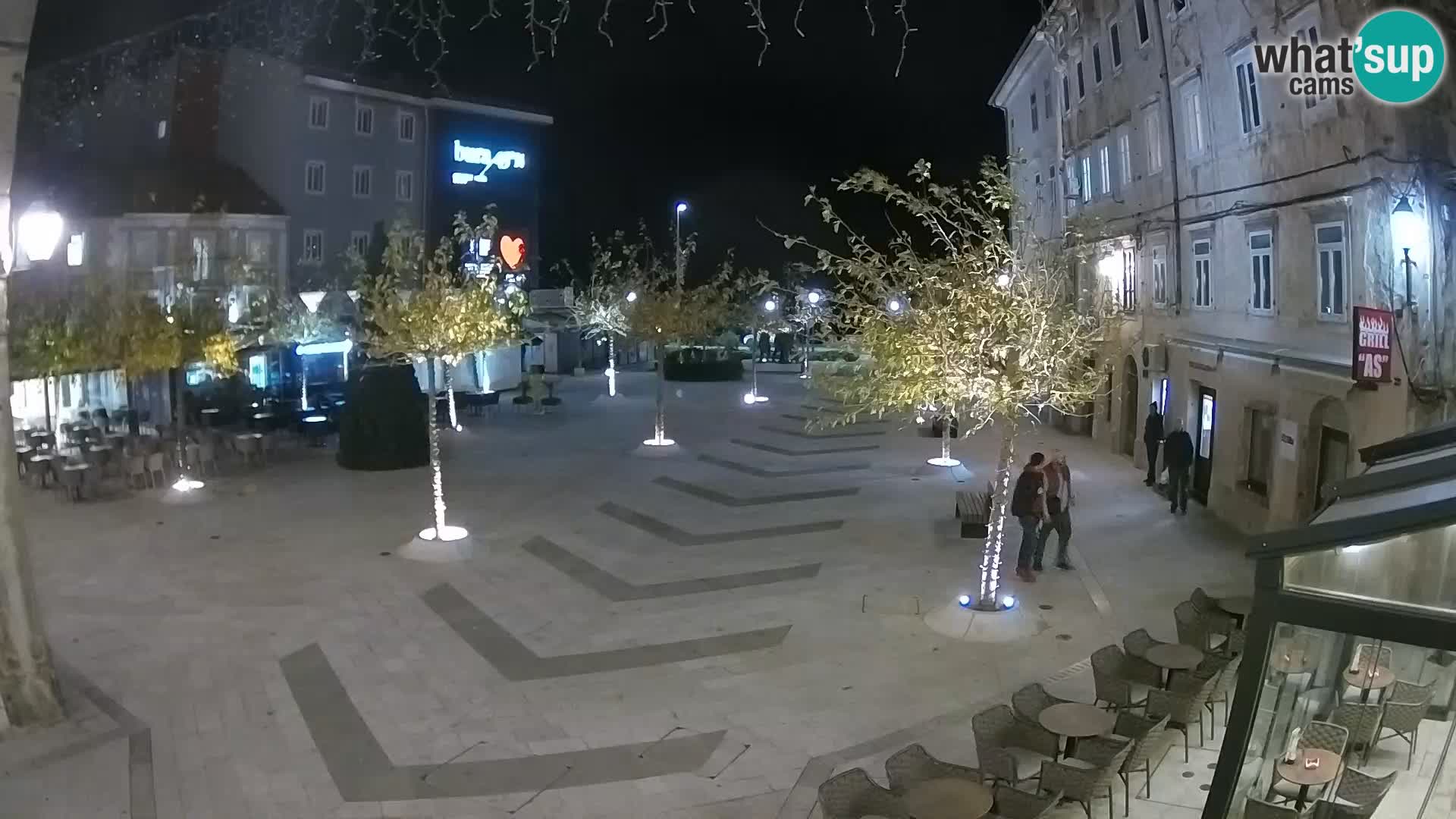 Centro della città di Senj – Piazza Pavlin – Live Cam Dalmazia