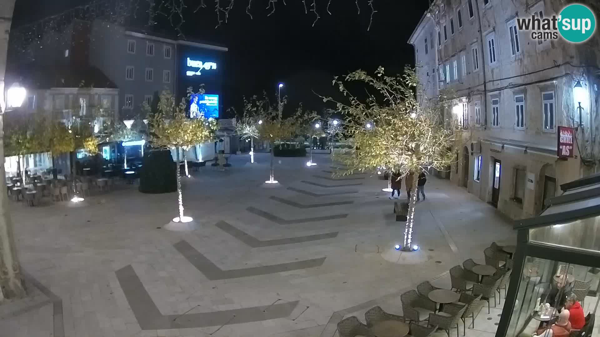 Centro della città di Senj – Piazza Pavlin – Live Cam Dalmazia