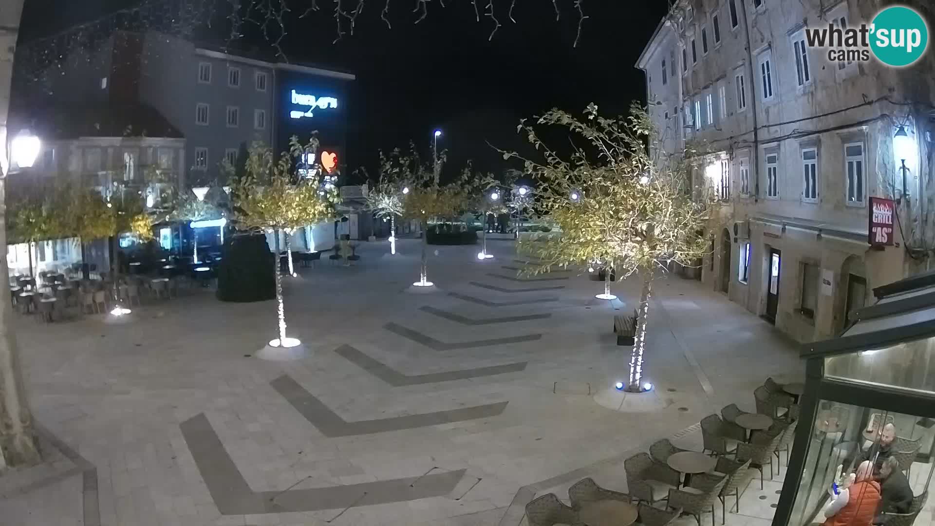 Centro della città di Senj – Piazza Pavlin – Live Cam Dalmazia