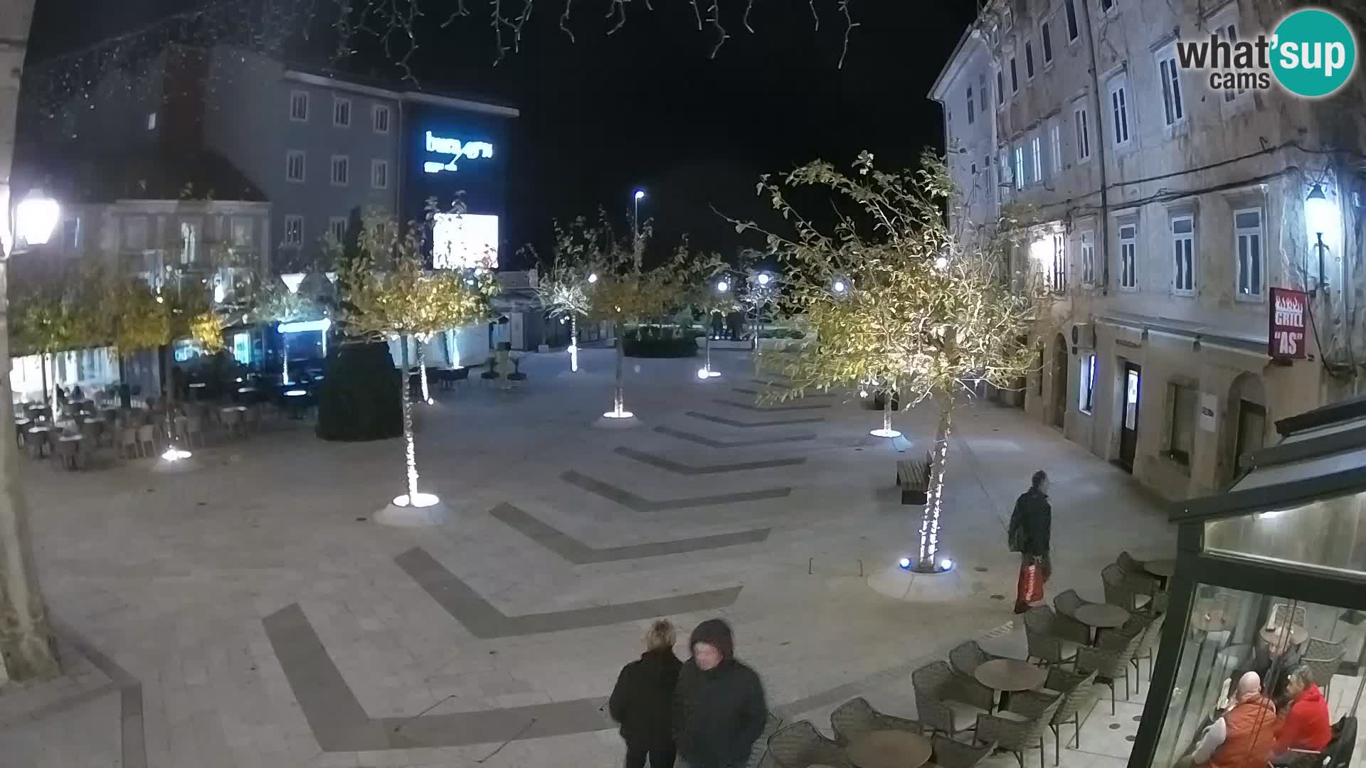 Centro della città di Senj – Piazza Pavlin – Live Cam Dalmazia