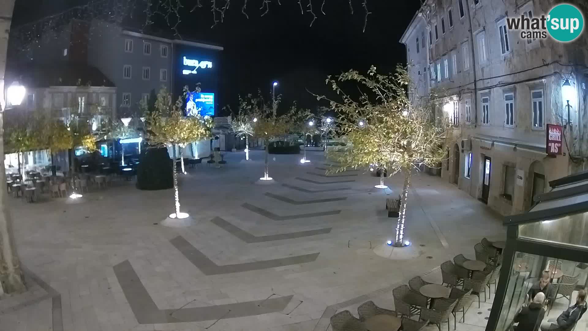 Centro della città di Senj – Piazza Pavlin – Live Cam Dalmazia