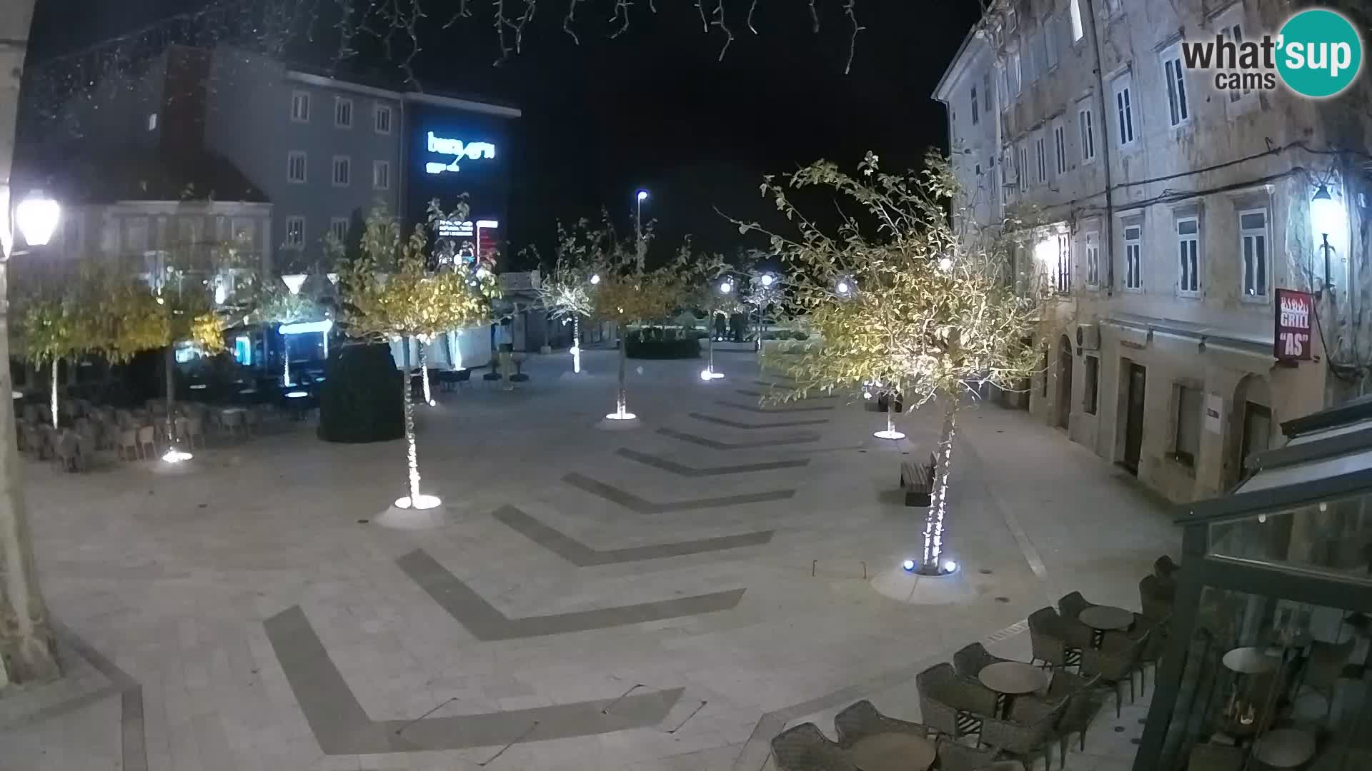 Centro della città di Senj – Piazza Pavlin – Live Cam Dalmazia