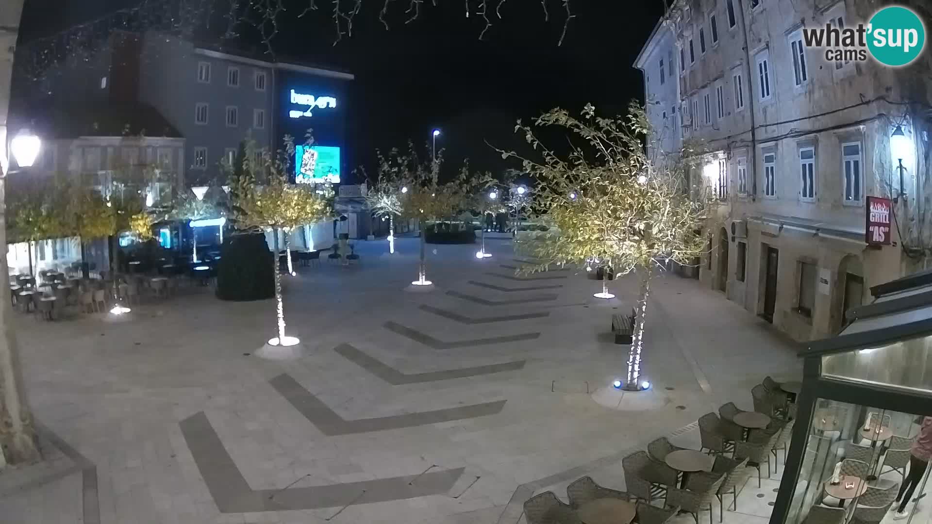 Centro della città di Senj – Piazza Pavlin – Live Cam Dalmazia