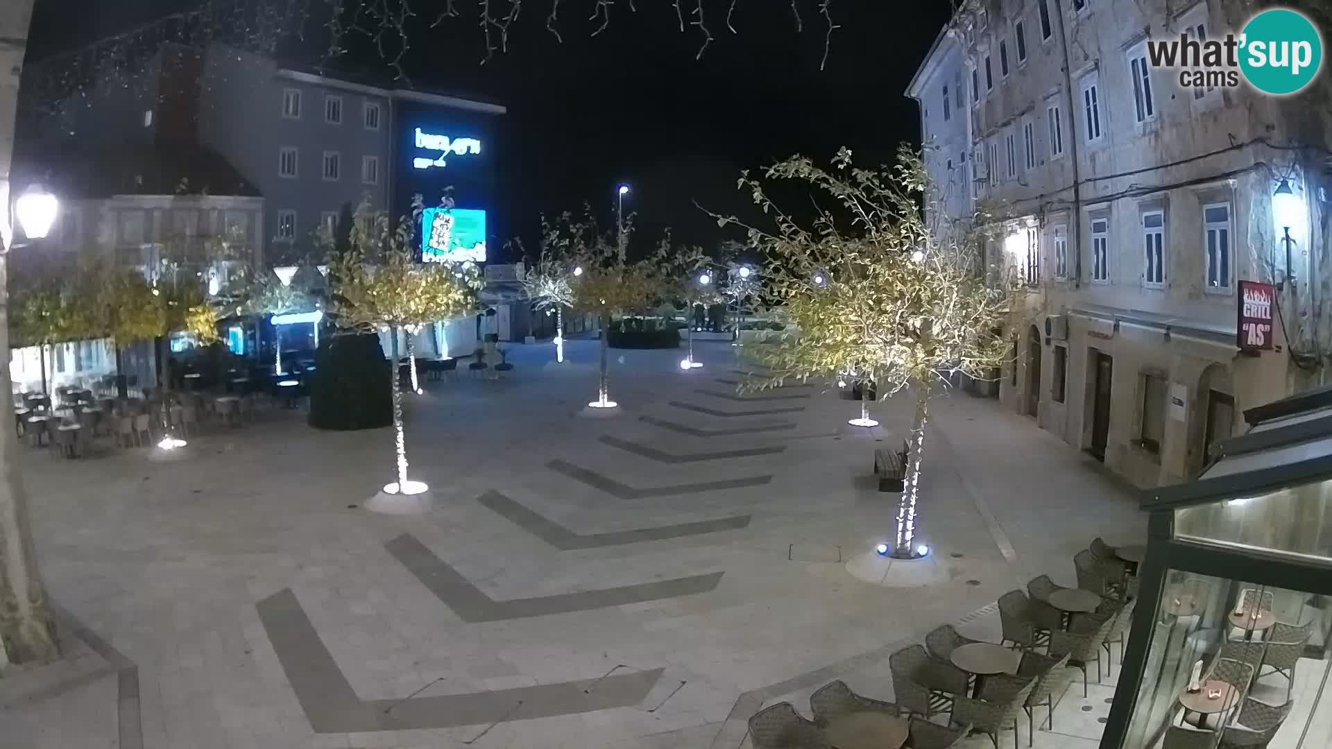 Centro della città di Senj – Piazza Pavlin – Live Cam Dalmazia