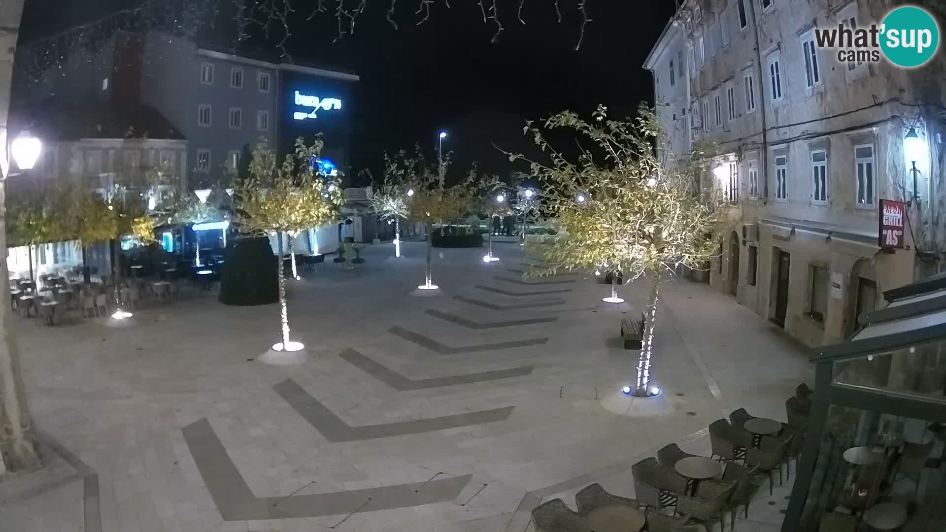 Centro della città di Senj – Piazza Pavlin – Live Cam Dalmazia