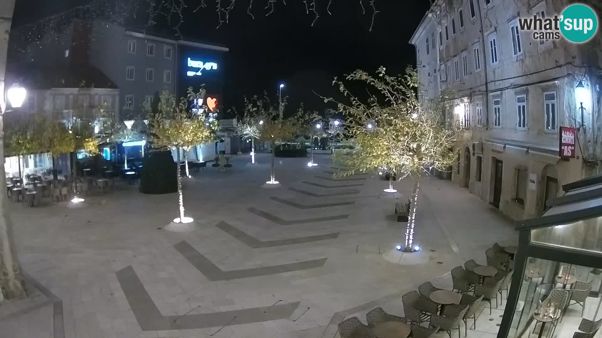 Centro della città di Senj – Piazza Pavlin – Live Cam Dalmazia