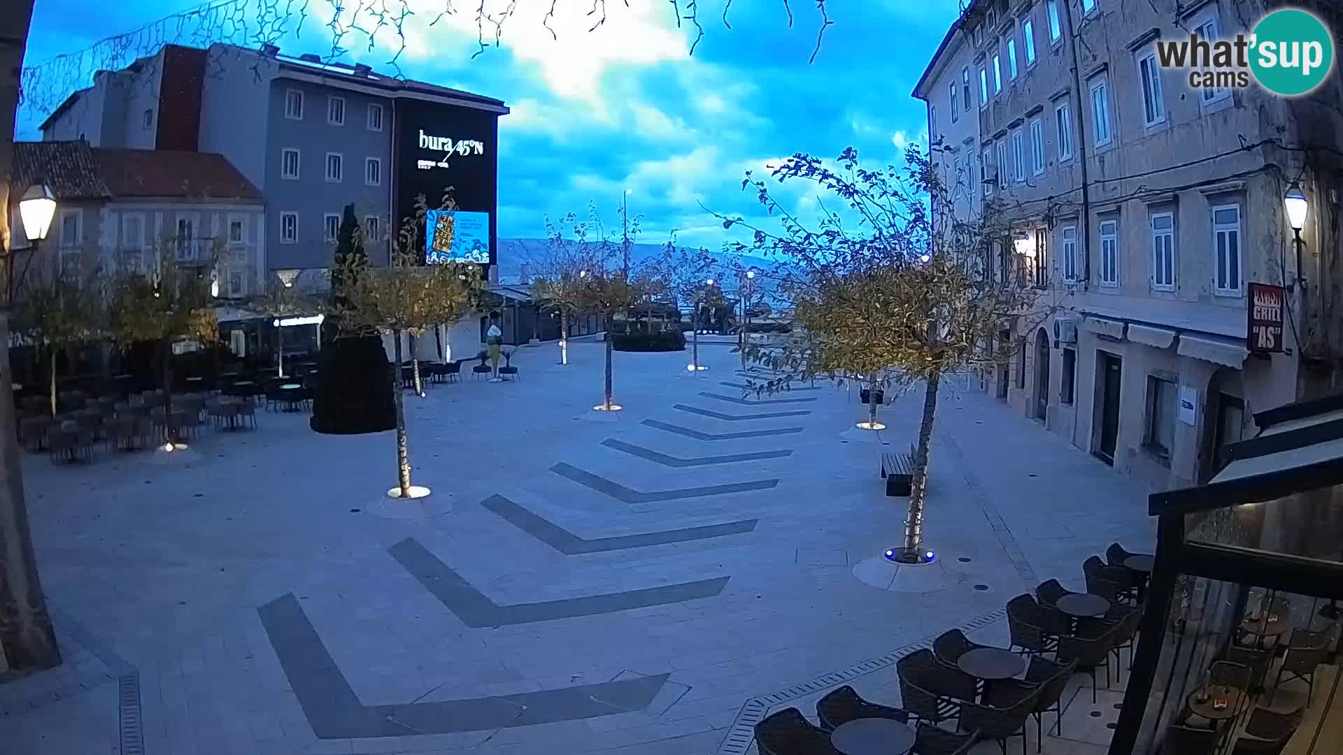 Centro della città di Senj – Piazza Pavlin – Live Cam Dalmazia