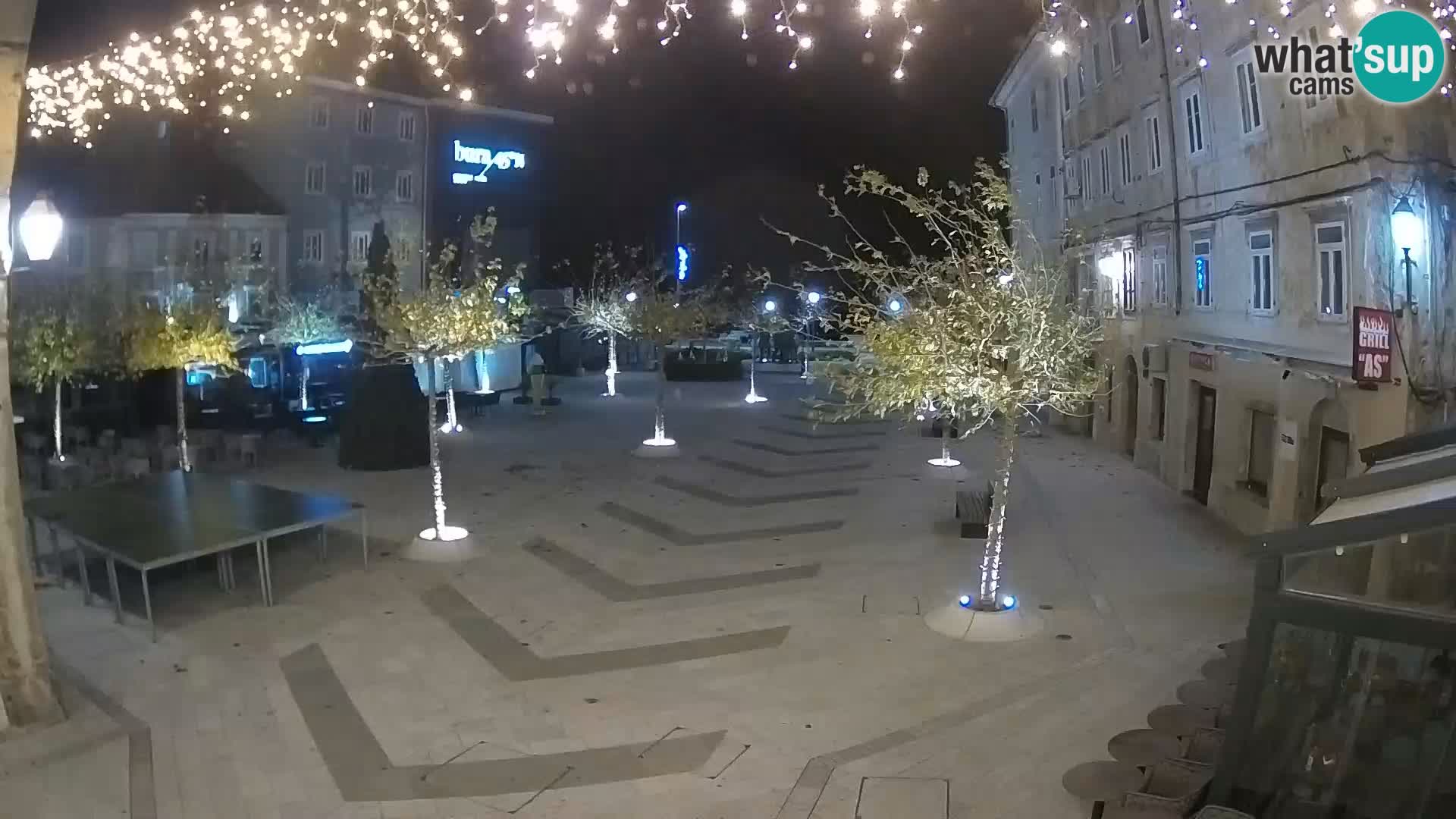 Centro della città di Senj – Piazza Pavlin – Live Cam Dalmazia