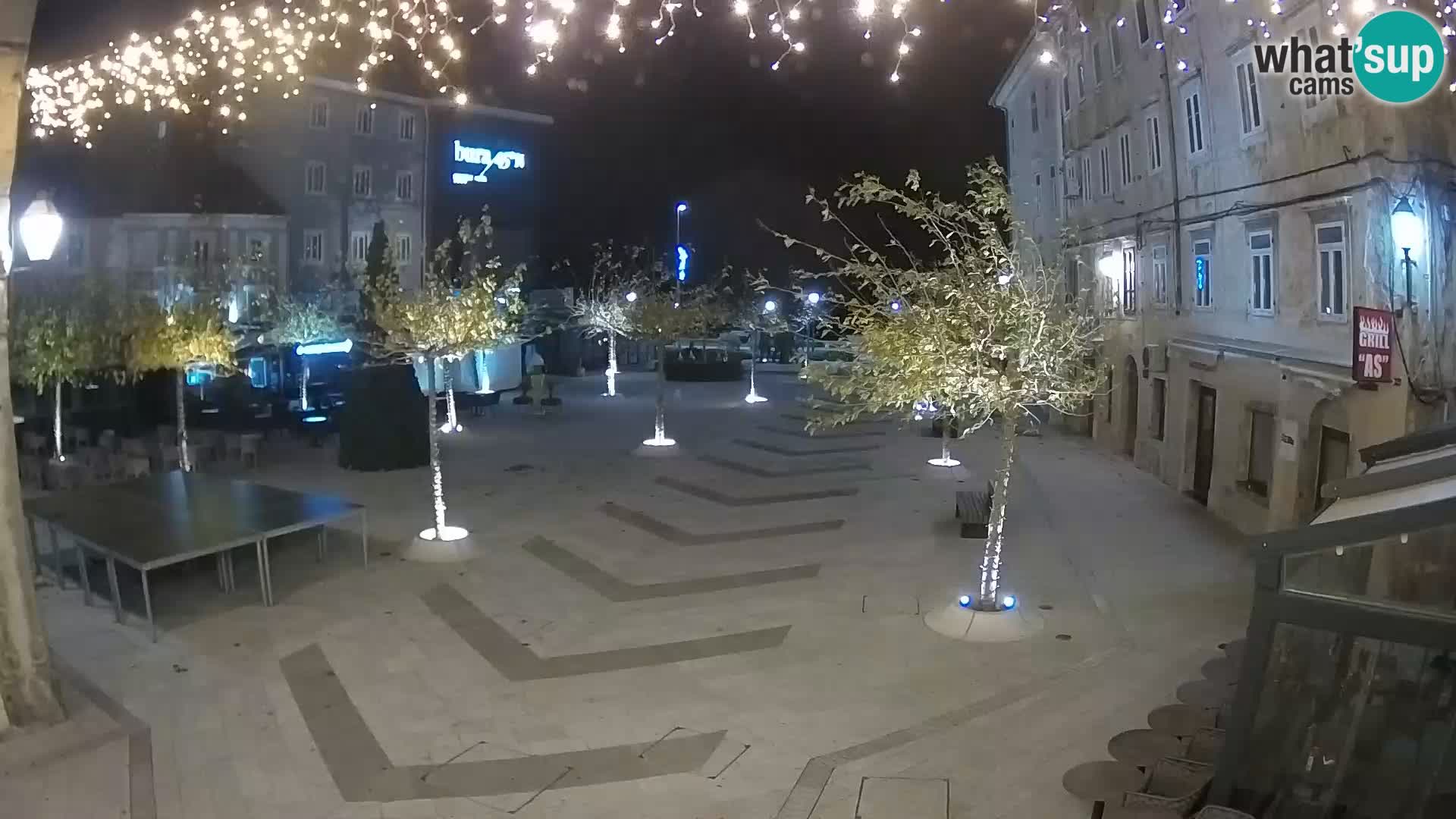 Centro della città di Senj – Piazza Pavlin – Live Cam Dalmazia