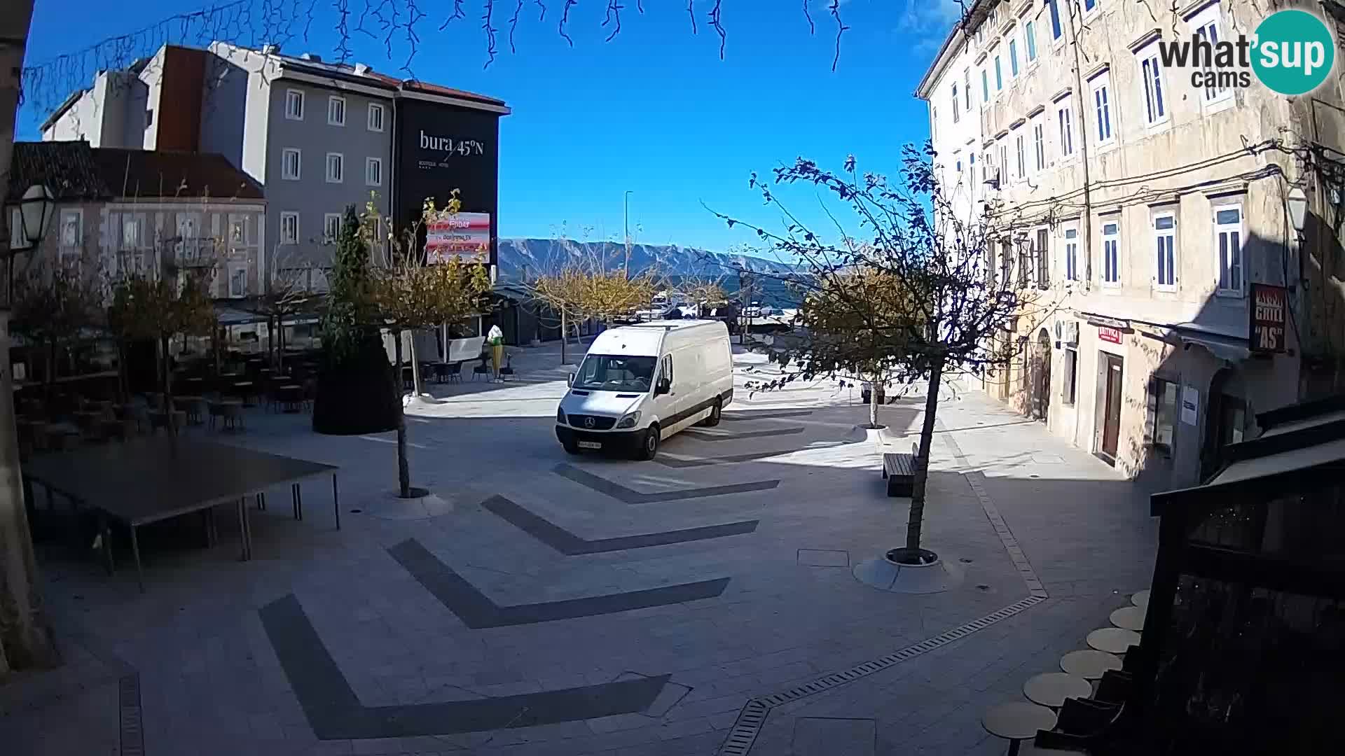 Centro della città di Senj – Piazza Pavlin – Live Cam Dalmazia