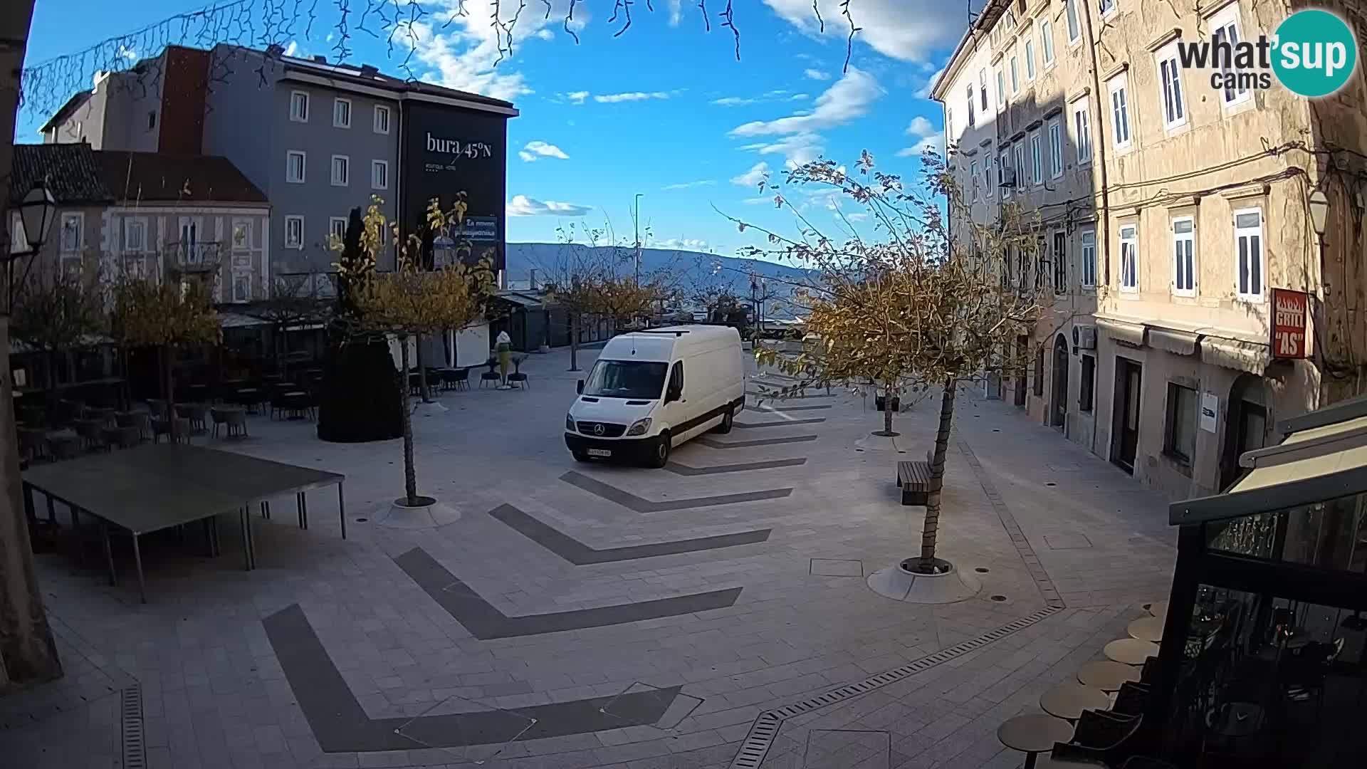 Centro della città di Senj – Piazza Pavlin – Live Cam Dalmazia