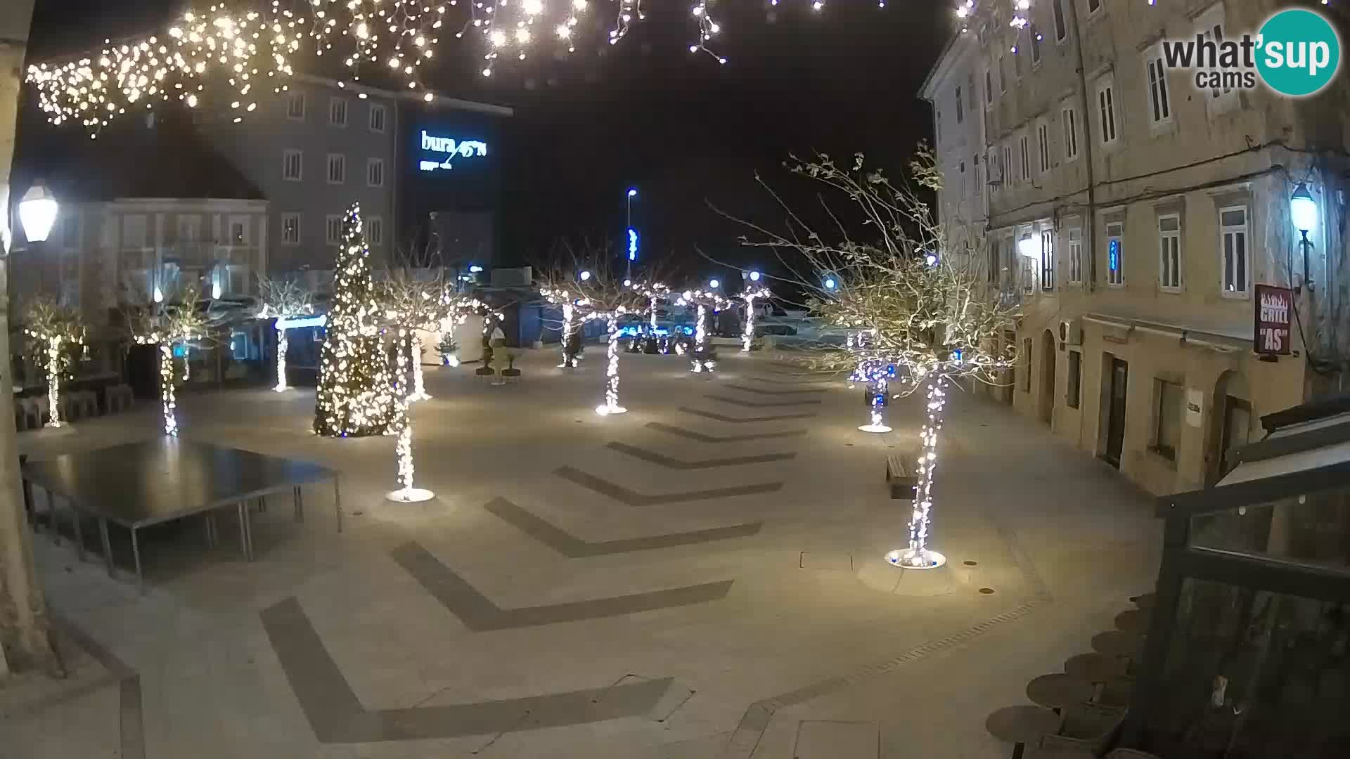 Centro della città di Senj – Piazza Pavlin – Live Cam Dalmazia